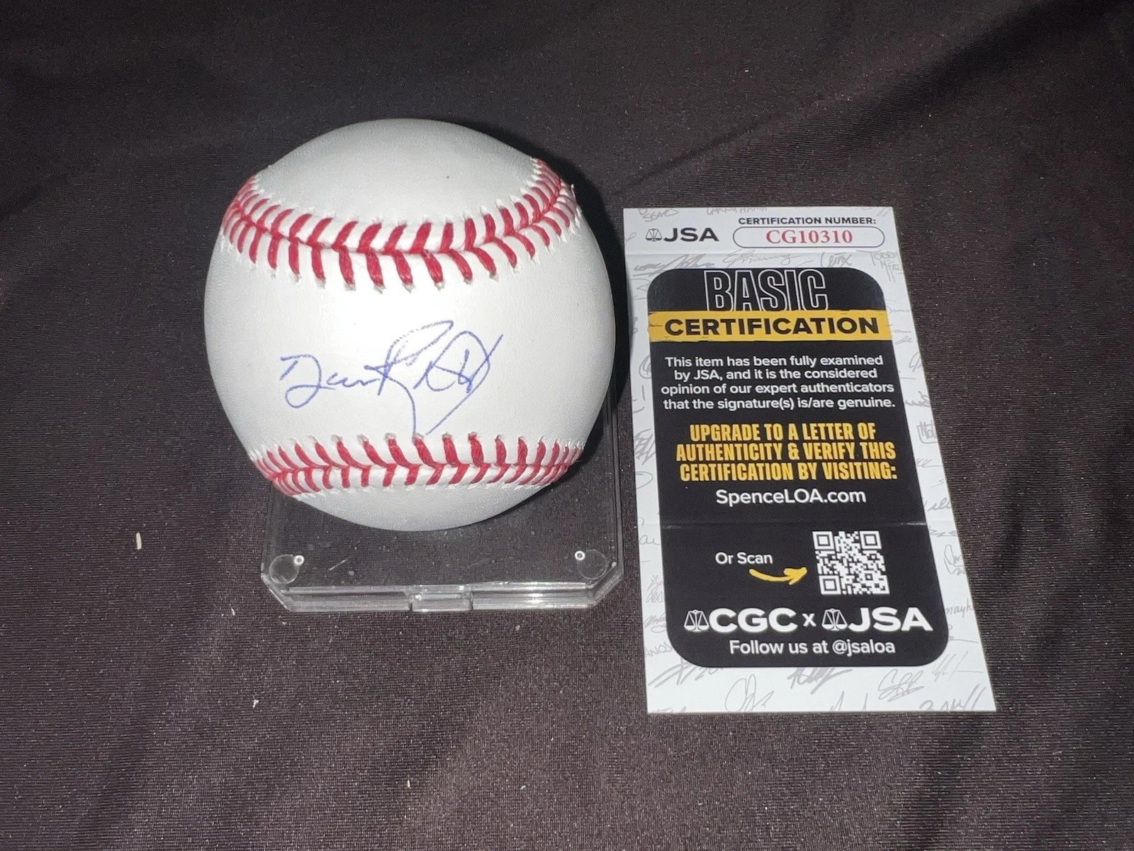 Dave Righetti Signed Official Major League Baseball San Fran Giants JSA Auth