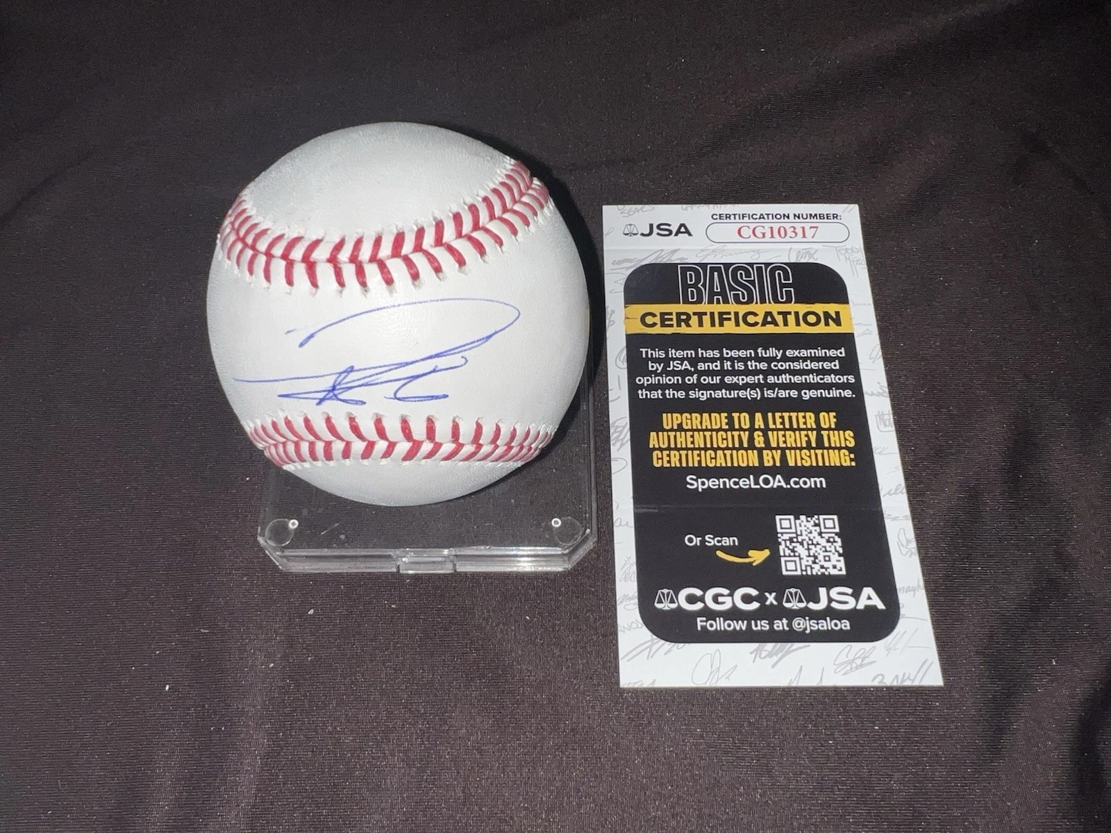 Hyeseong Kim Signed Official Major League Baseball Los Angeles Dodgers JSA Auth