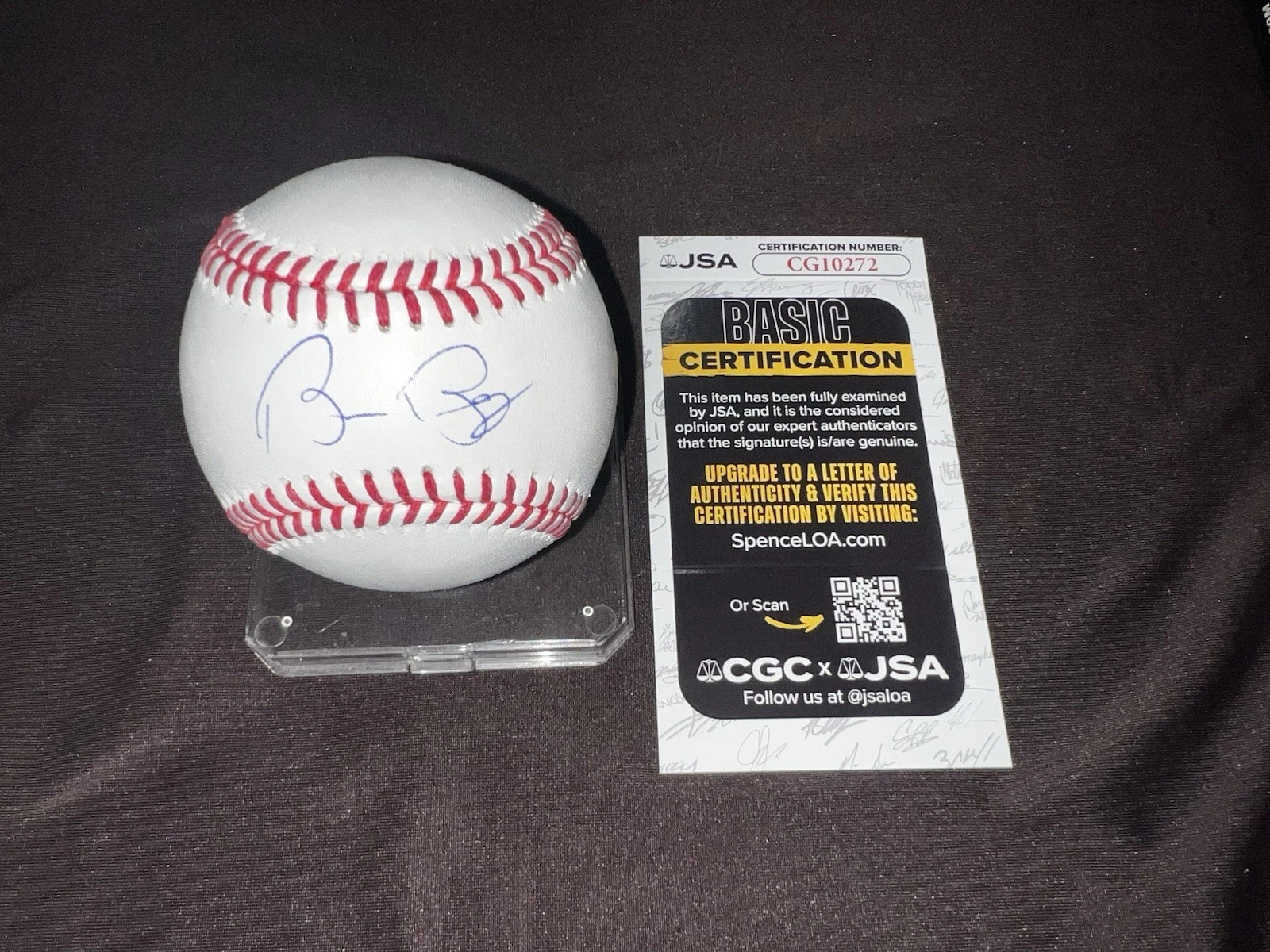 Bruce Bochy Signed Official Major League Baseball Texas Rangers Skip JSA Auth #2