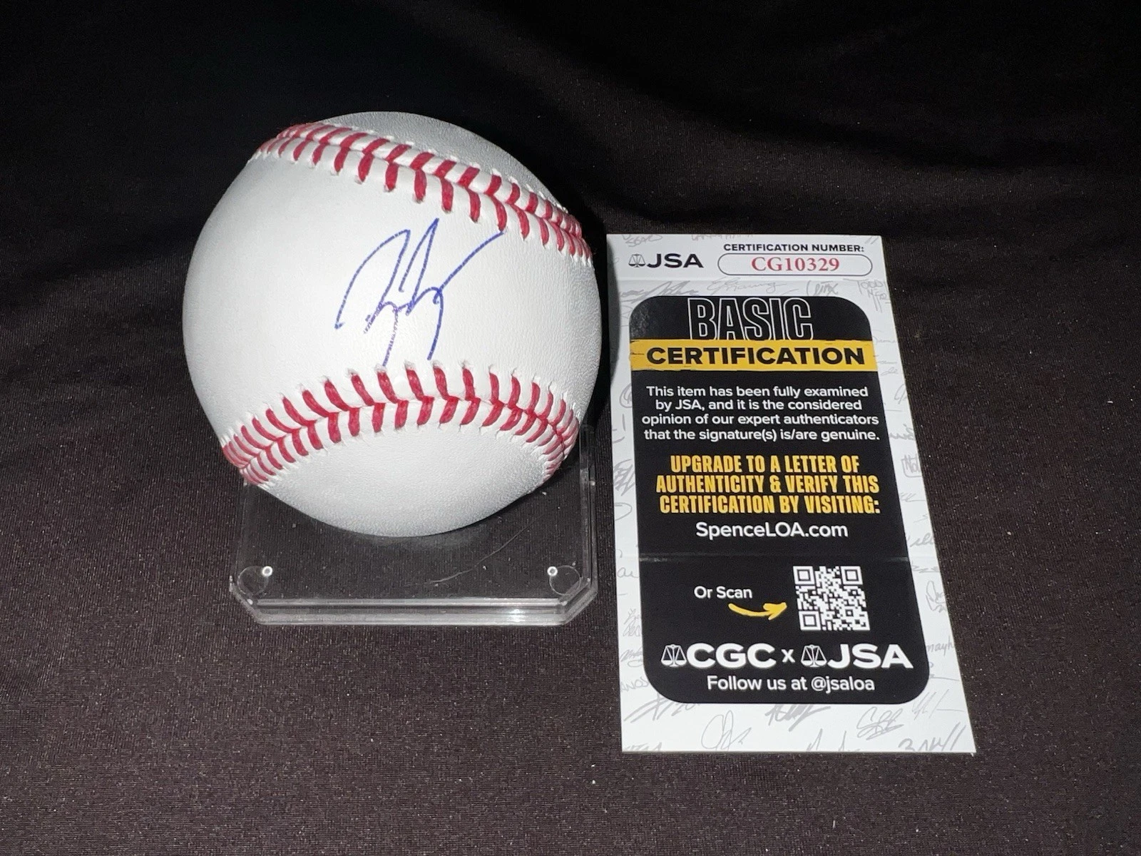 Ben Brown Signed Official Major League Baseball Chicago Cubs JSA Auth
