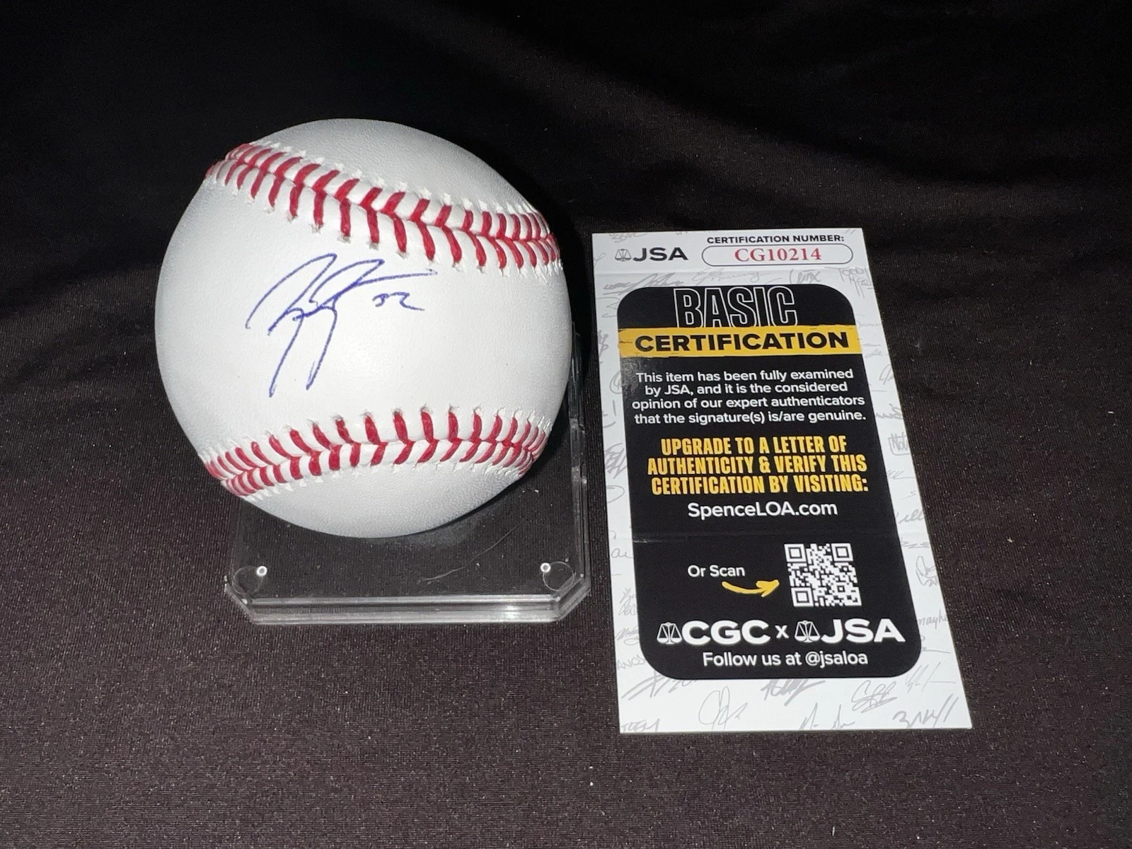 Ben Brown Signed Official Major League Baseball Chicago Cubs JSA Auth #2