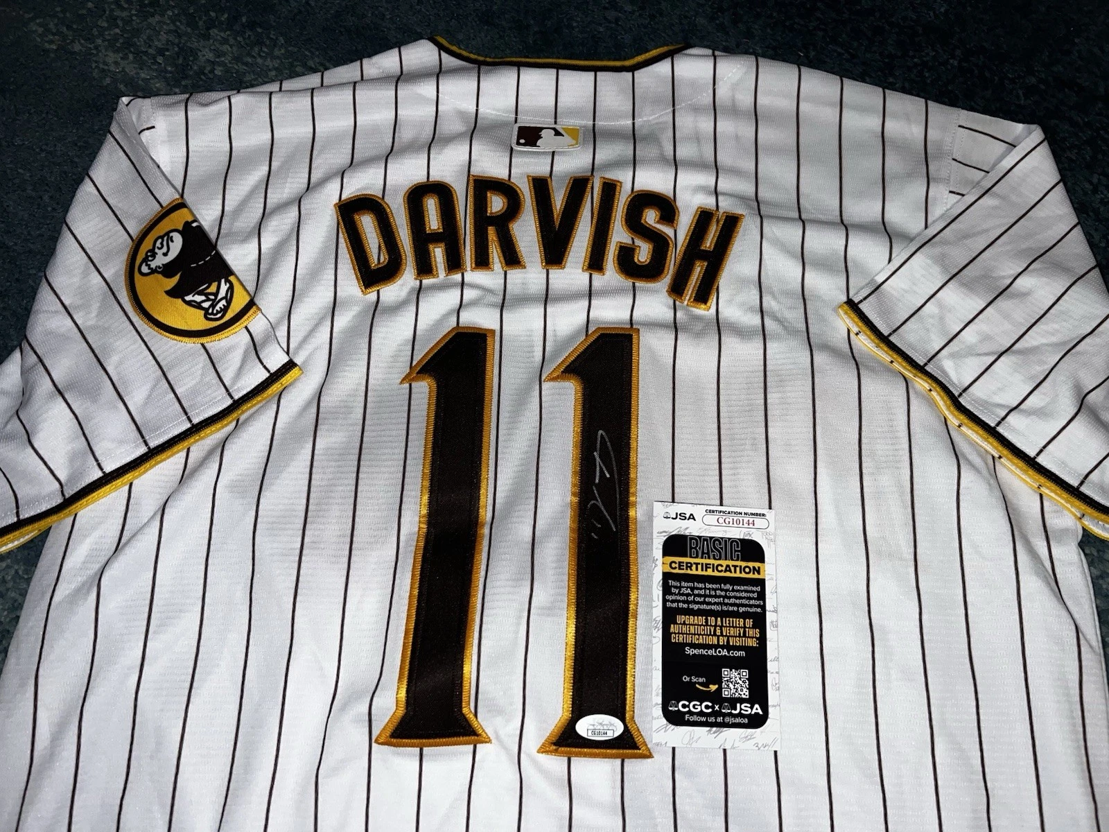 Yu Darvish Signed San Diego Padres Jersey All Star Ace JSA Auth