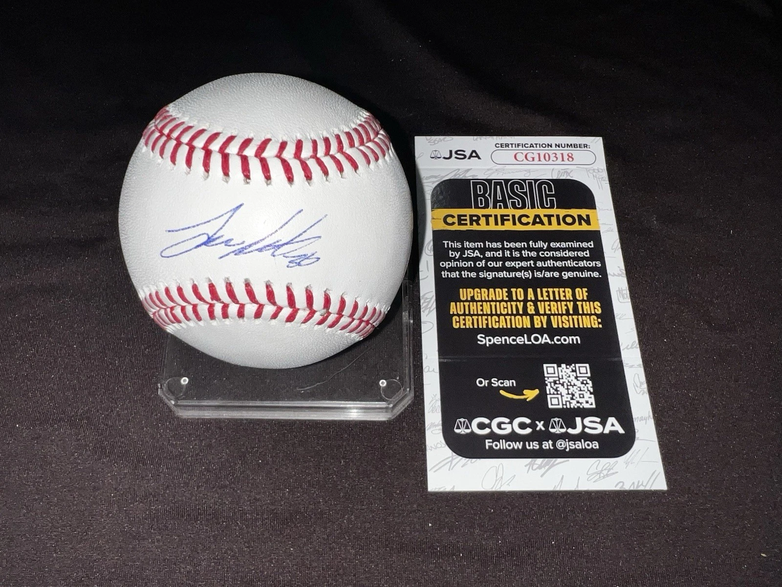 Logan Gilbert Signed Official Major League Baseball Seattle Mariners JSA Auth #2