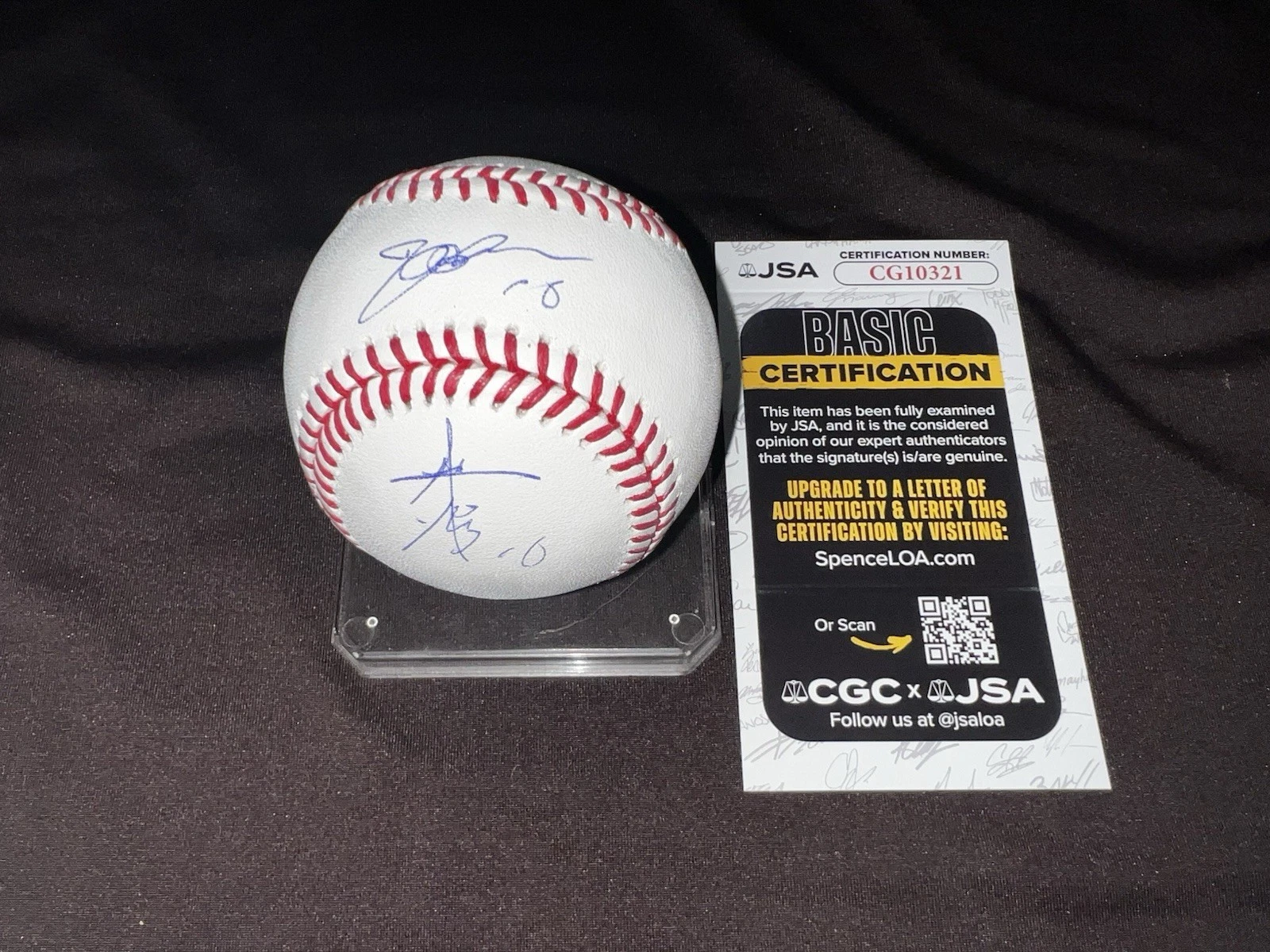 Yusei Kikuchi Signed Official Major League Baseball LA Angels JSA Auth