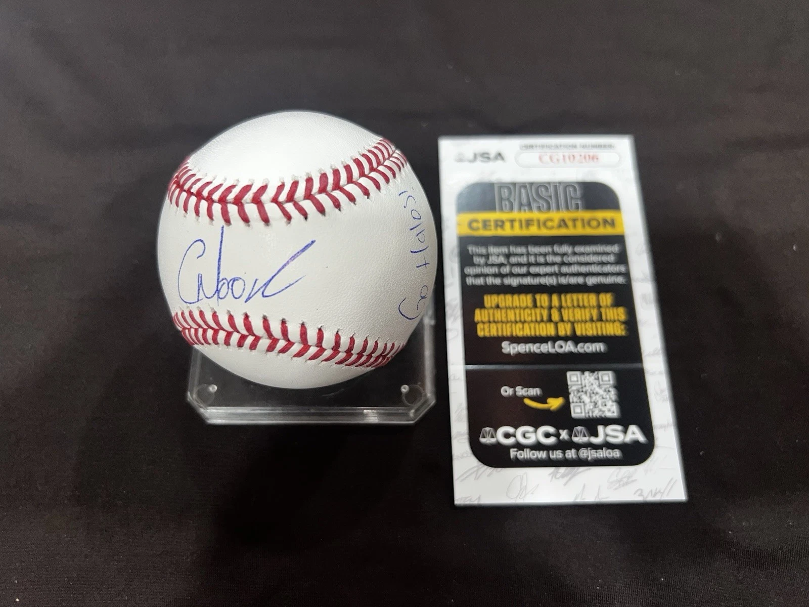 Christian Moore Signed Official Major League Baseball LA Angels JSA Auth