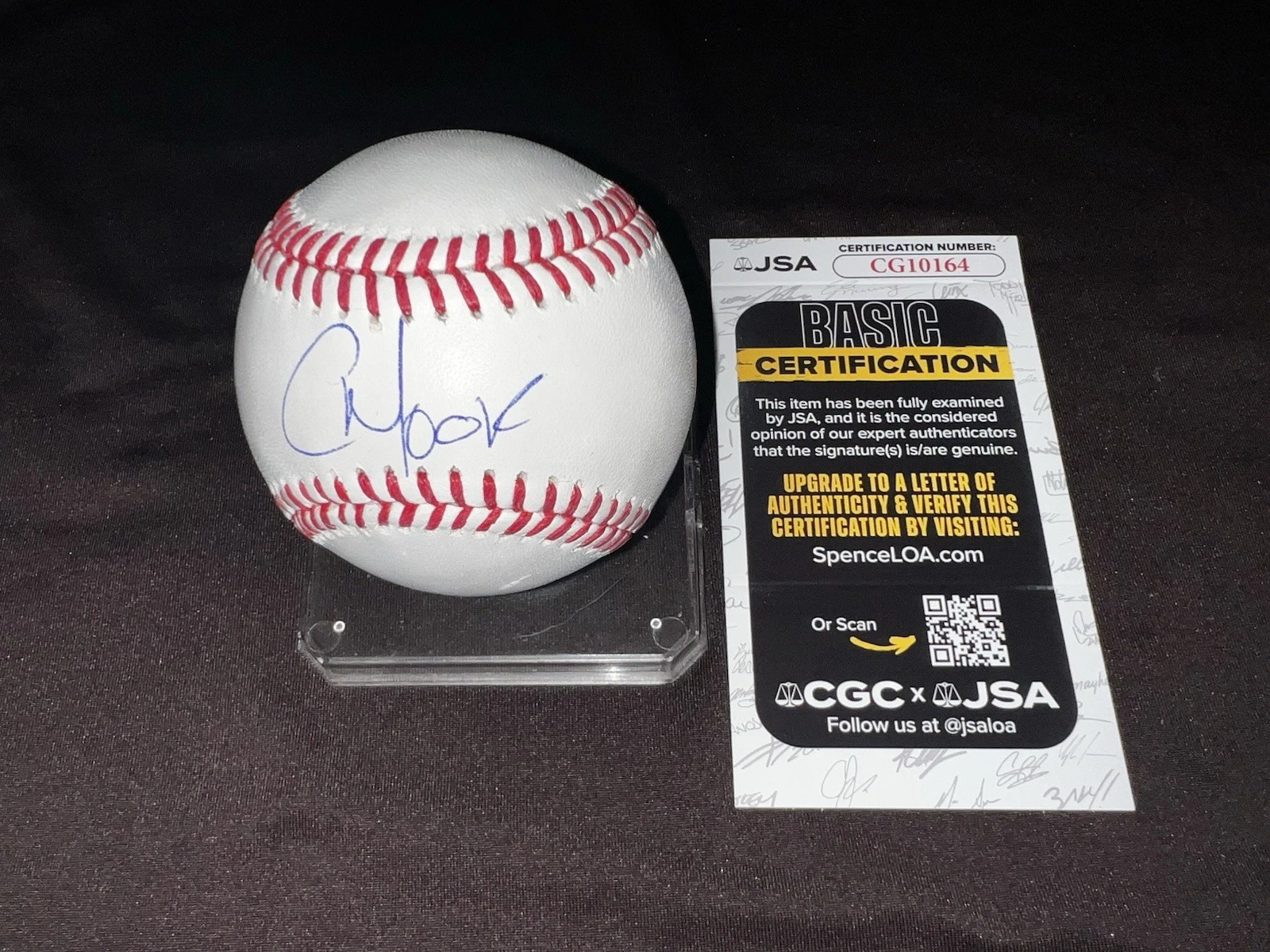 Christian Moore Signed Official Major League Baseball LA Angels JSA Auth #4