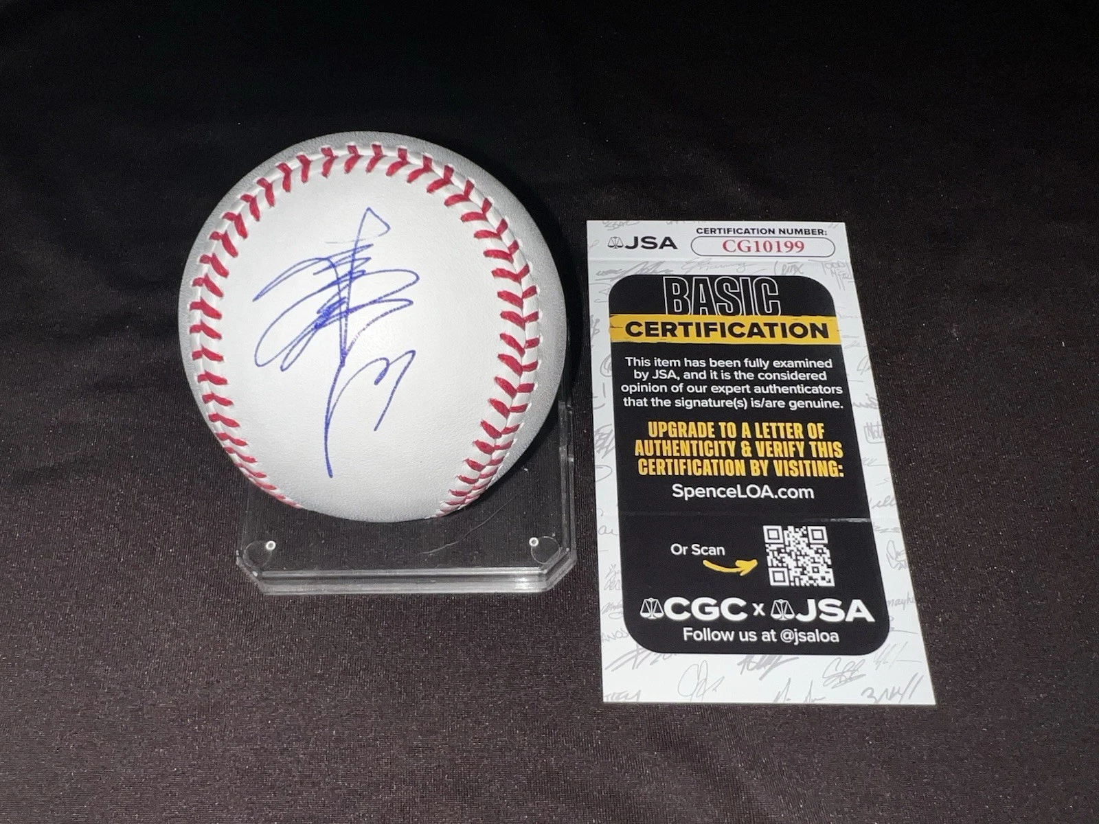 Kaz Kazuo Matsui Signed Official Major League Baseball New York Mets JSA Auth