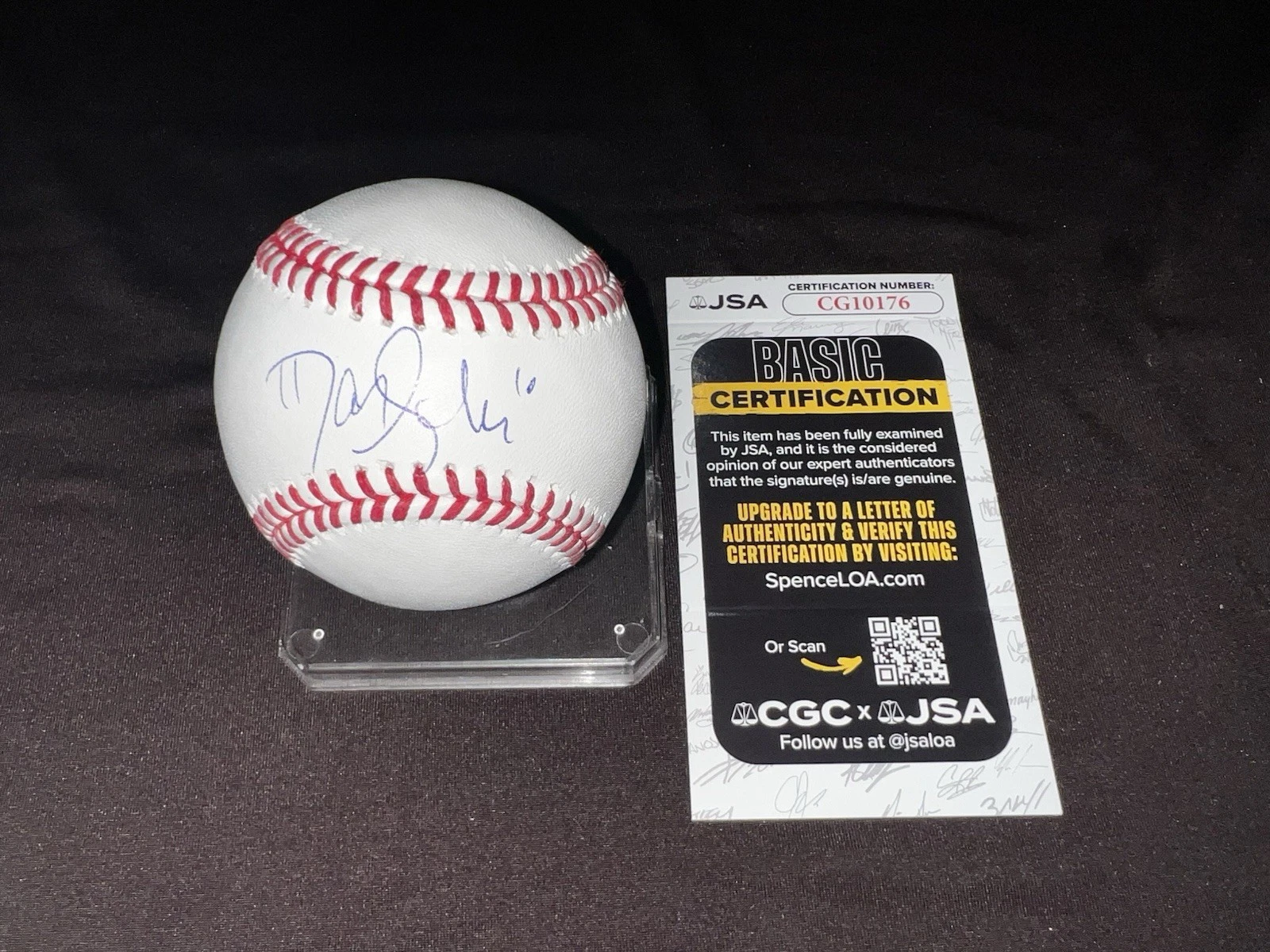 Daniel Schneemann Signed Official Major League Baseball CLE Guardians JSA Auth