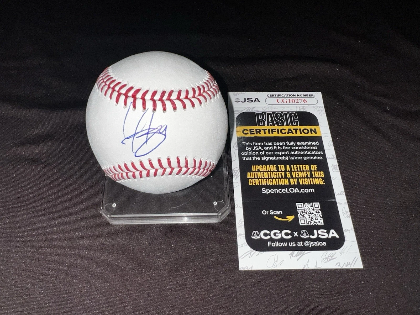 Hunter Greene Signed Official Major League Baseball Cincinnati Reds JSA Auth