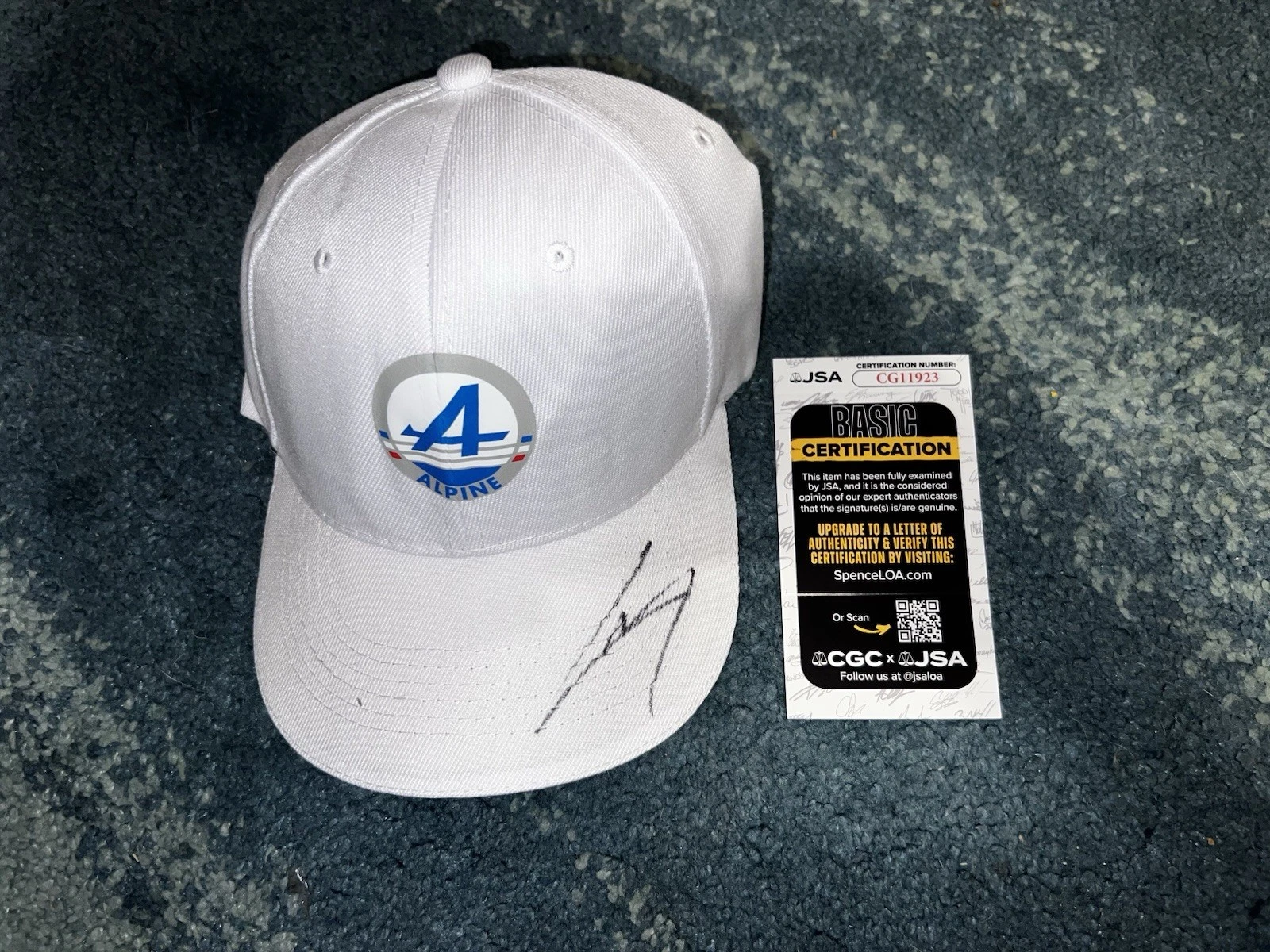 Pierre Gasly Signed Formula 1 Alpine Racing Hat #10 Legend Superstar JSA Auth #2