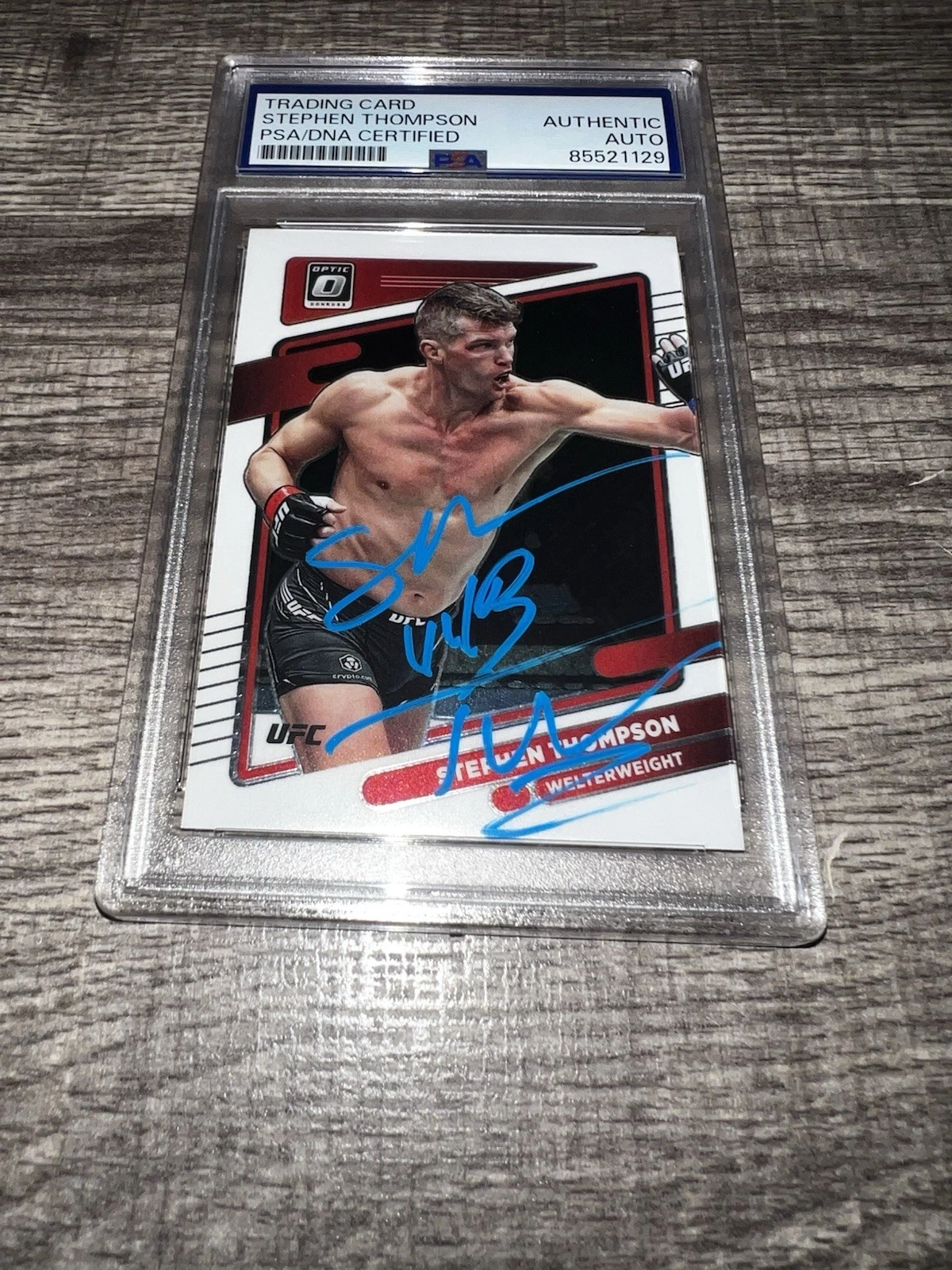 Stephen Thompson Signed 2022 Panini Donruss Optic UFC Trading Card PSA/DNA
