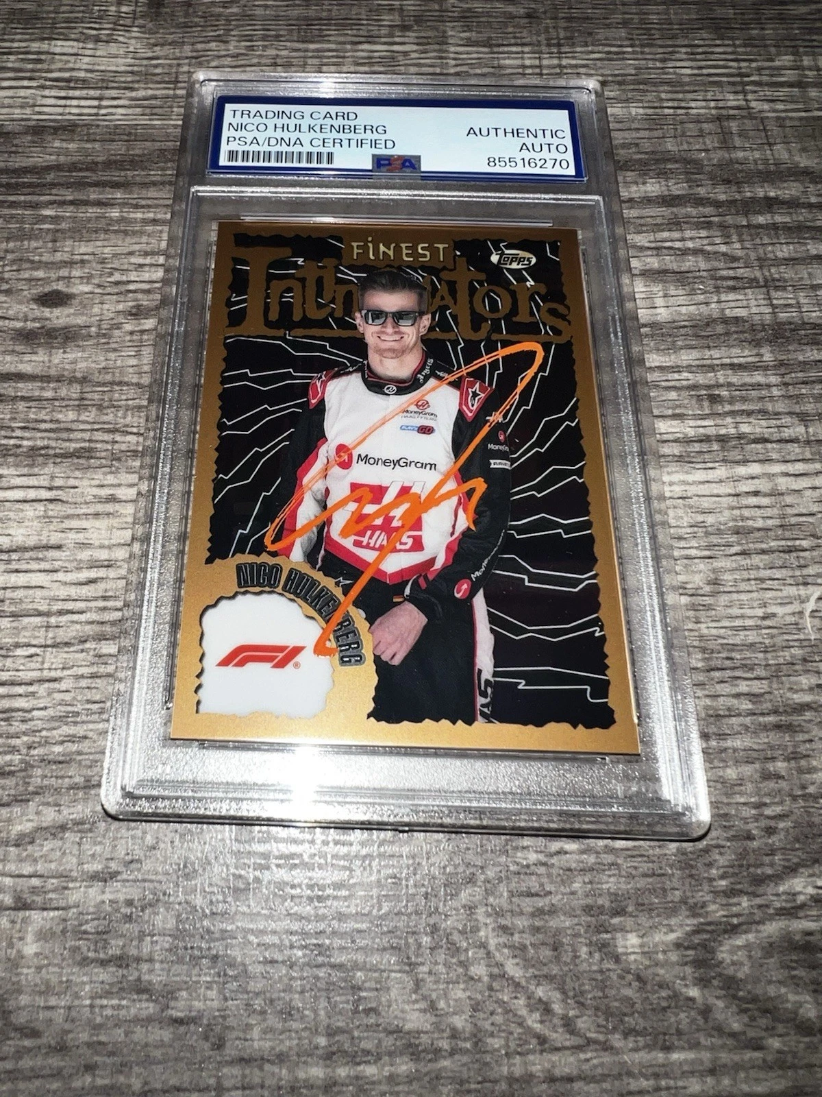 Niko Hulkenberg Signed 2024 Topps Finest Trading Card Intimidators F1 PSA/DNA
