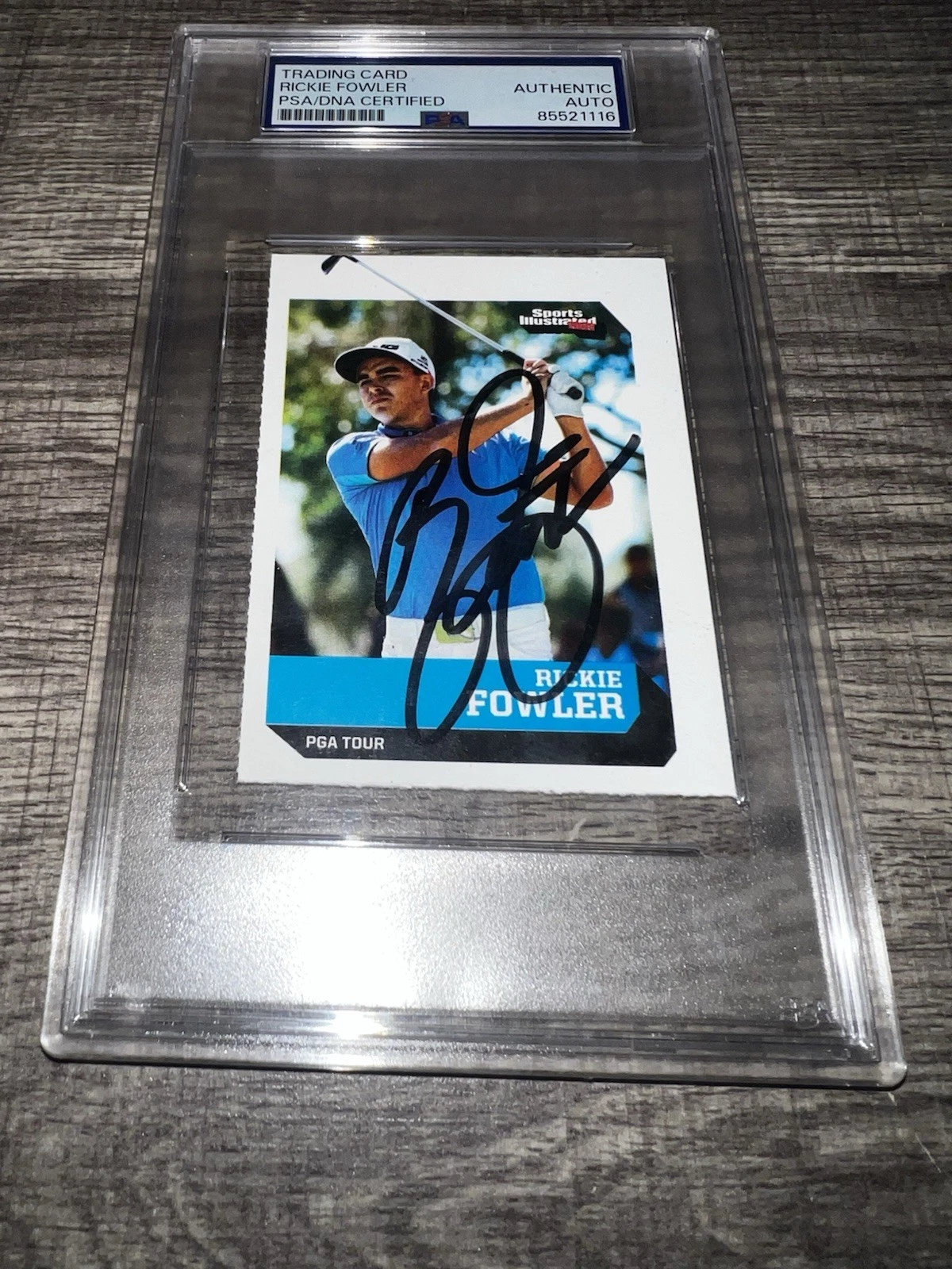 Rickie Fowler Signed 2016 Sports Illustrated For Kids Trading Card PSA/DNA