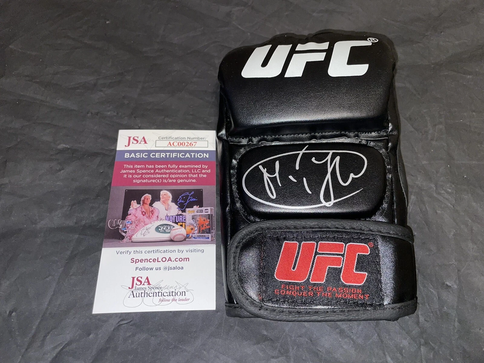 Marcin Tybura Signed UFC Glove Heavyweight Poland JSA Auth #2