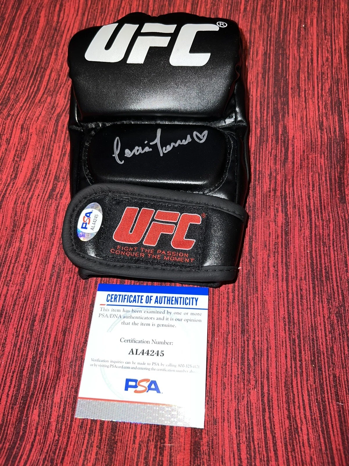 Tecia Torres Signed UFC Glove The Tiny Tornado PSA/DNA #2