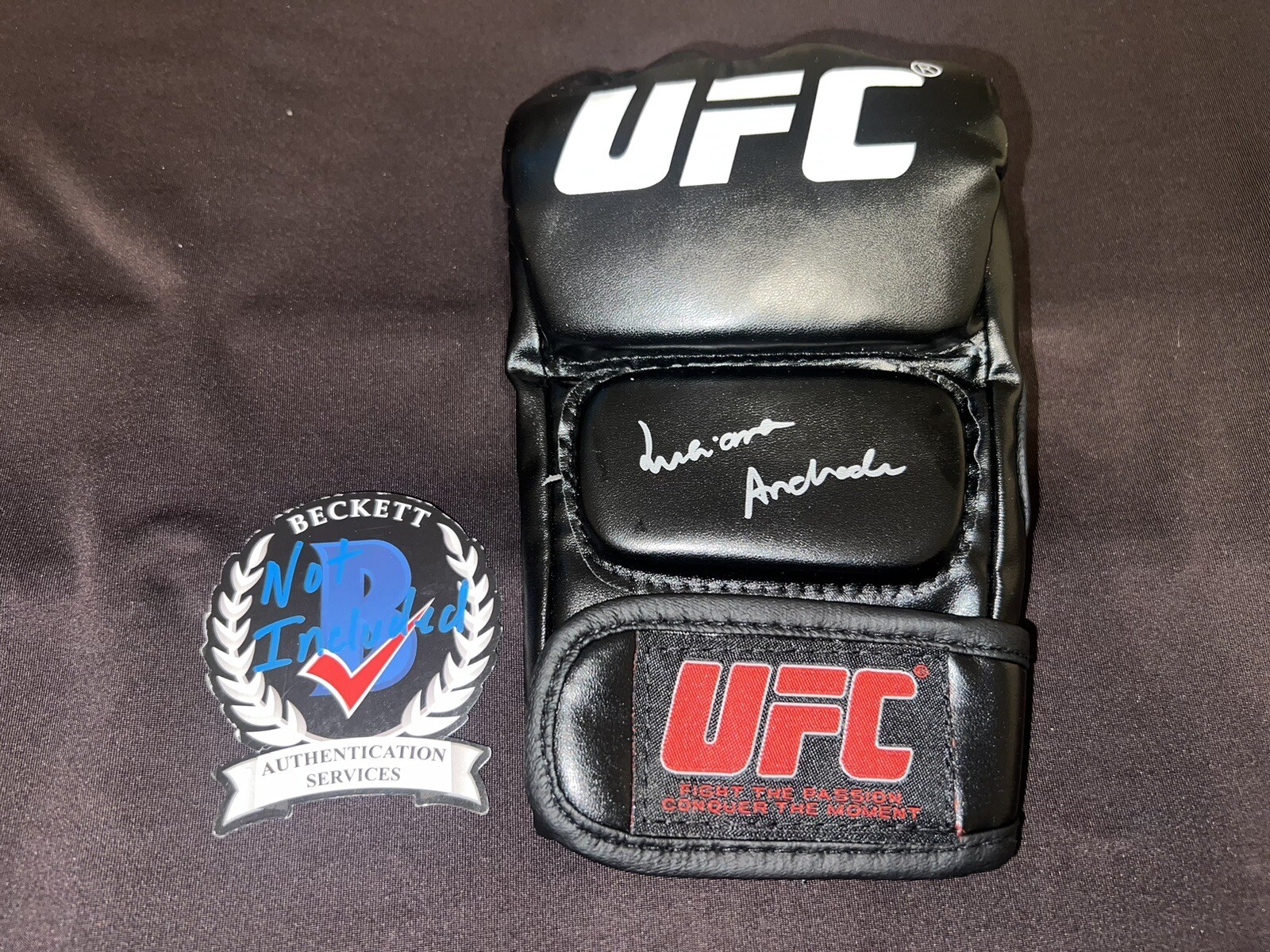 Luciana Andrade Signed UFC Glove UFC Ring Girl Sexy Beckett