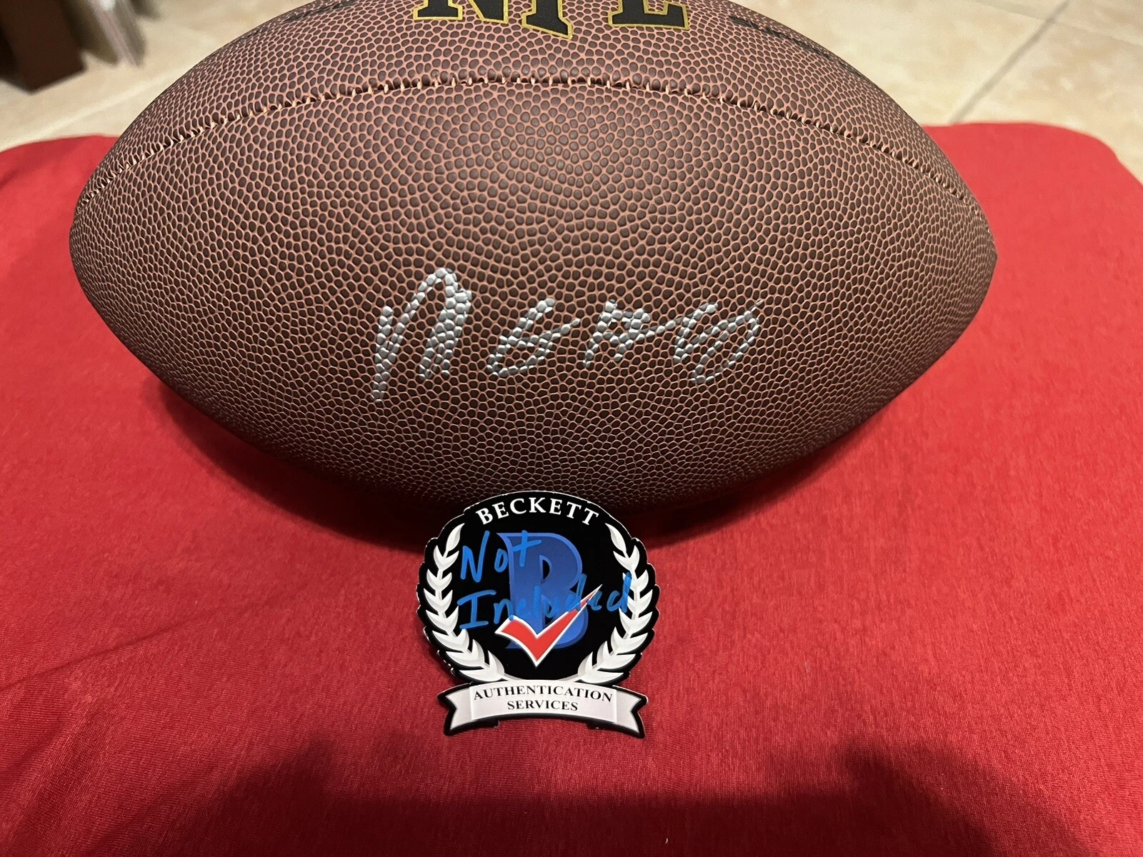 Mike Gesicki Signed NFL Supergrip Football New England Patriots Star Beckett #2
