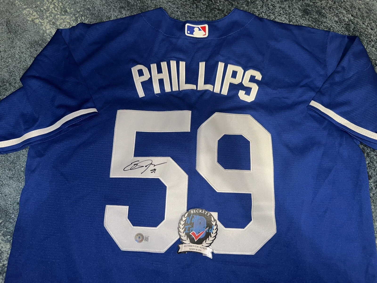 Evan Phillips Signed Los Angeles Dodgers Jersey Superstar Ace Beckett
