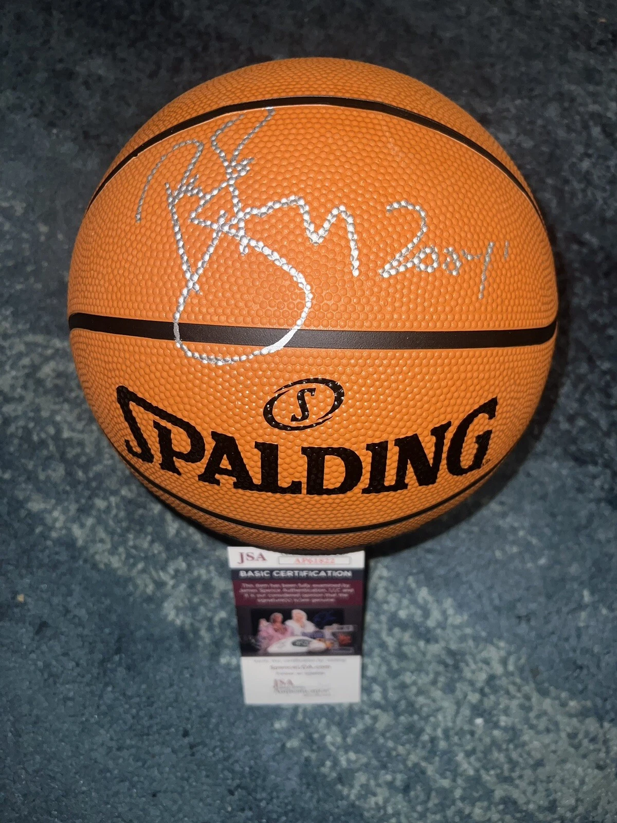 Pepe Sanchez Signed Spalding All Star Basketball Argentina 2004 Olympic Gold JSA
