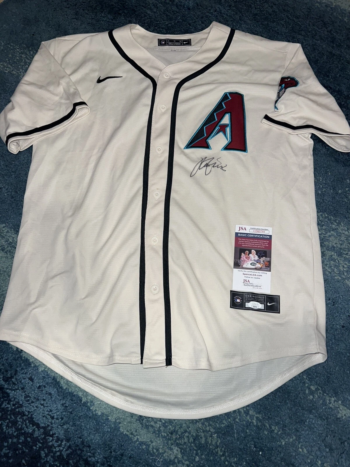 Alek Thomas Signed Arizona Diamondbacks Jersey Star Slugger JSA Auth
