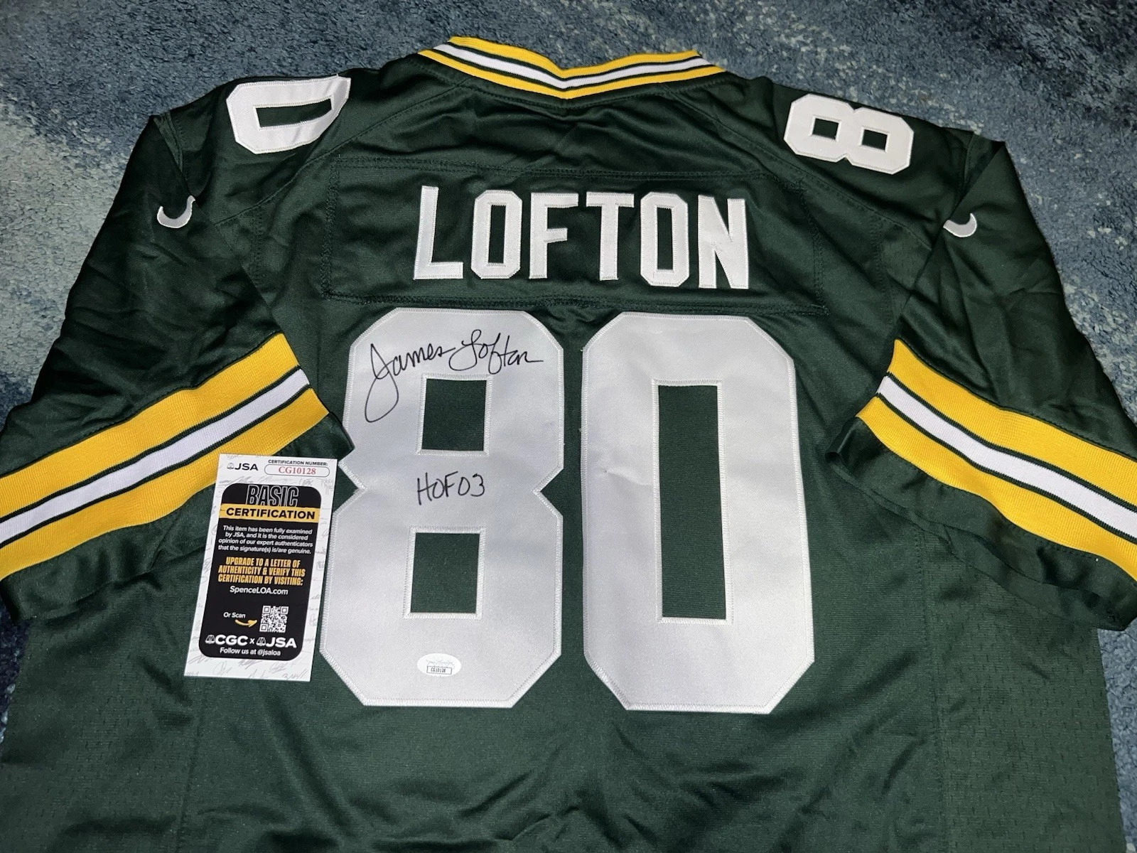 James Lofton Signed Green Bay Packers Jersey HOF Legend Superstar JSA Auth