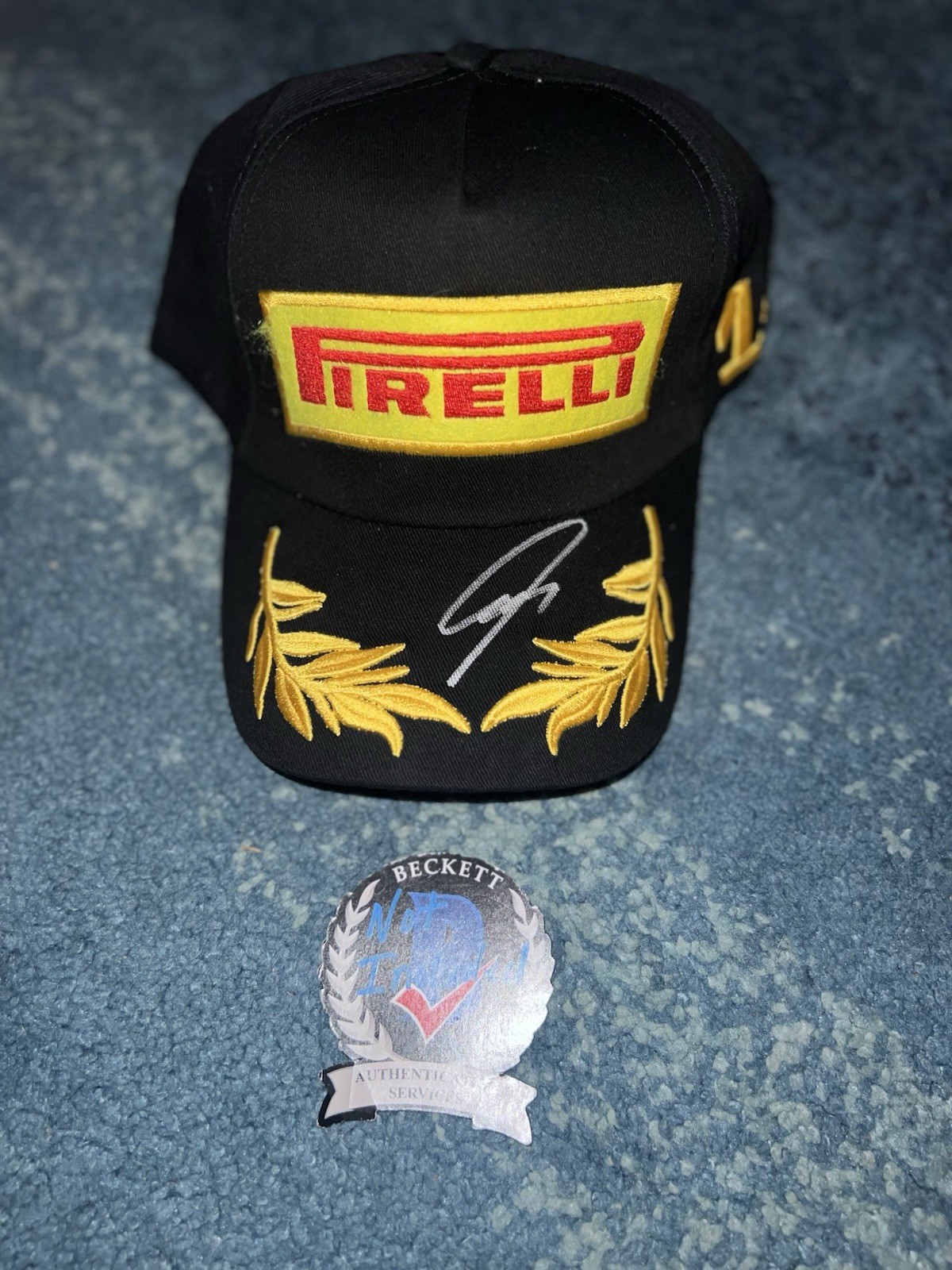 Nico Hulkenberg Signed Pirelli Podium Hat F1 Star Sauber 2025 Podium Beckett