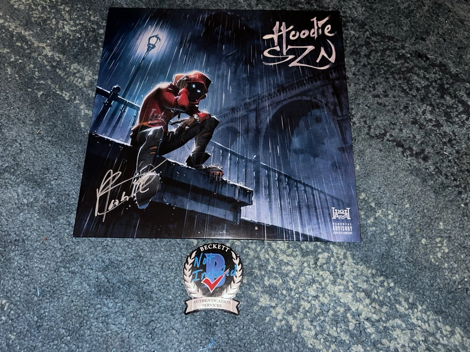 A Boogie Wit Da Hoodie Signed Hoodie Szn Vinyl Album Rap Legend Beckett