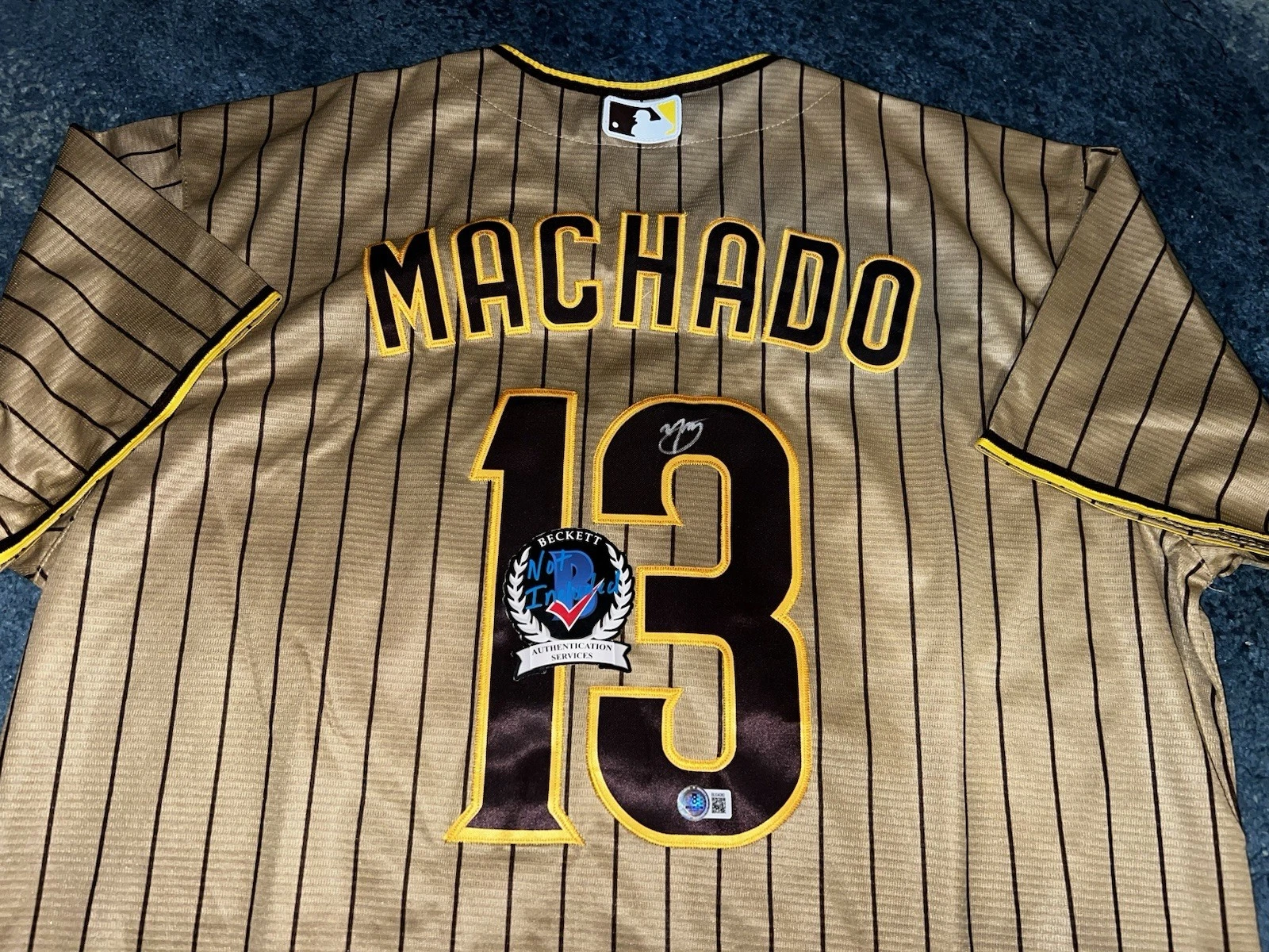 Manny Machado Signed San Diego Padres Jersey All Star Superstar Beckett Auth #2