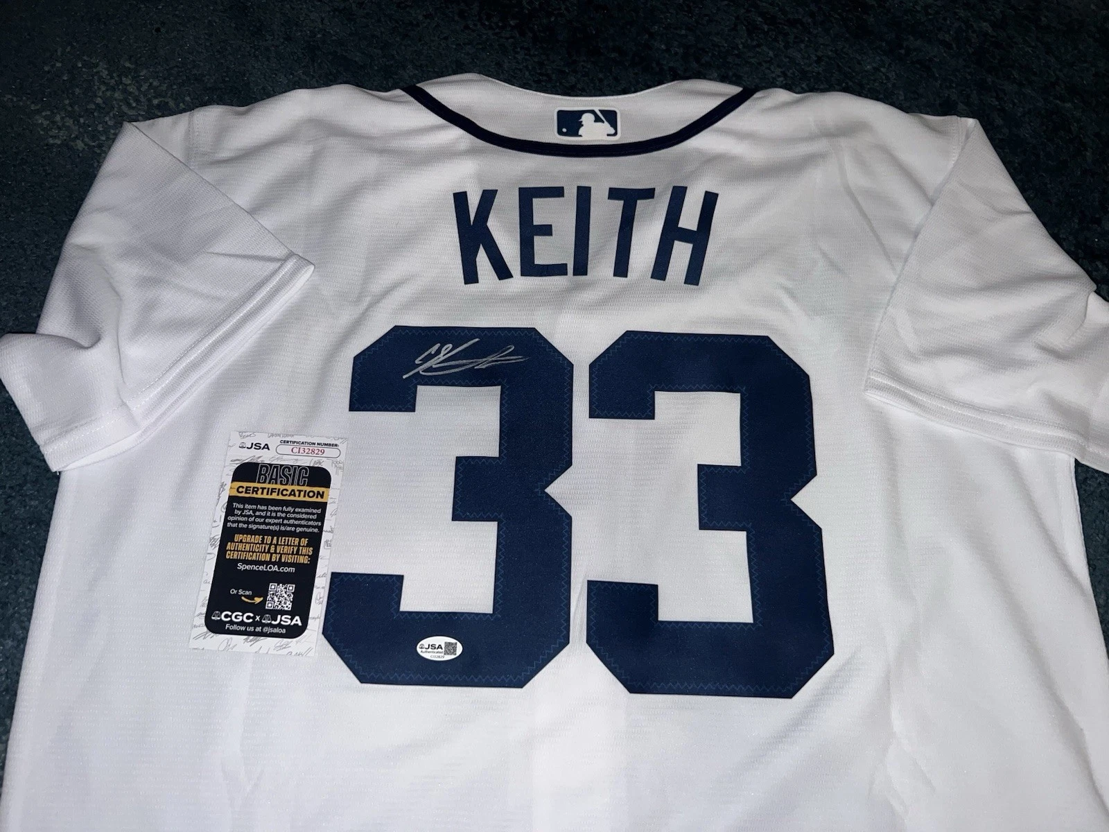 Colt Keith Signed Detroit Tigers Jersey Superstar Slugger JSA Auth
