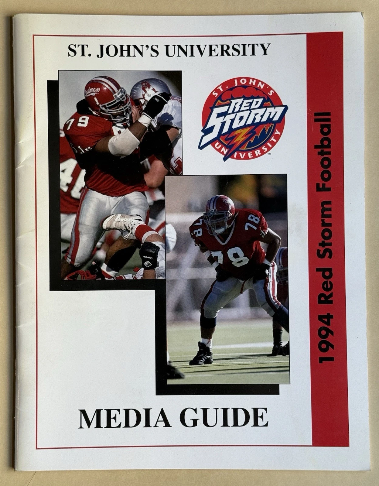 St. John’s University Red Storm Football 1994 Media Guide ECAC Champions