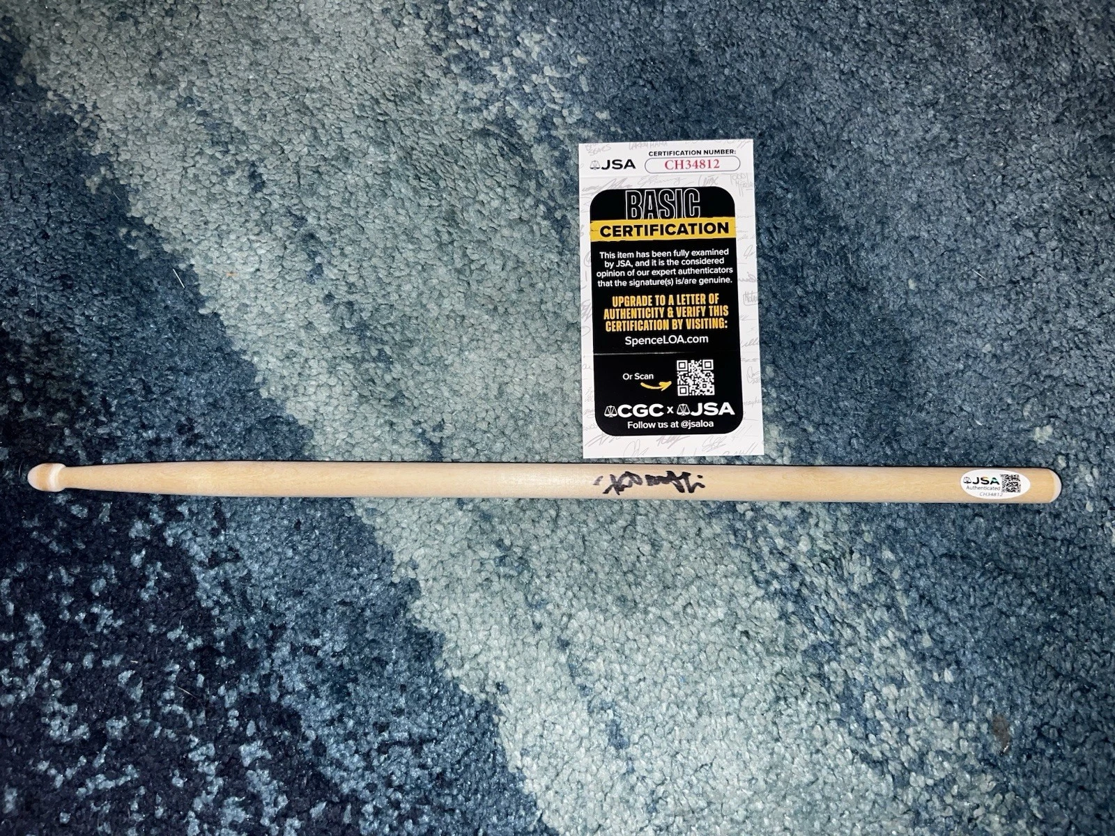 Fabrizio Moretti Signed Drumstick The Strokes Drummer Legend JSA Auth #4