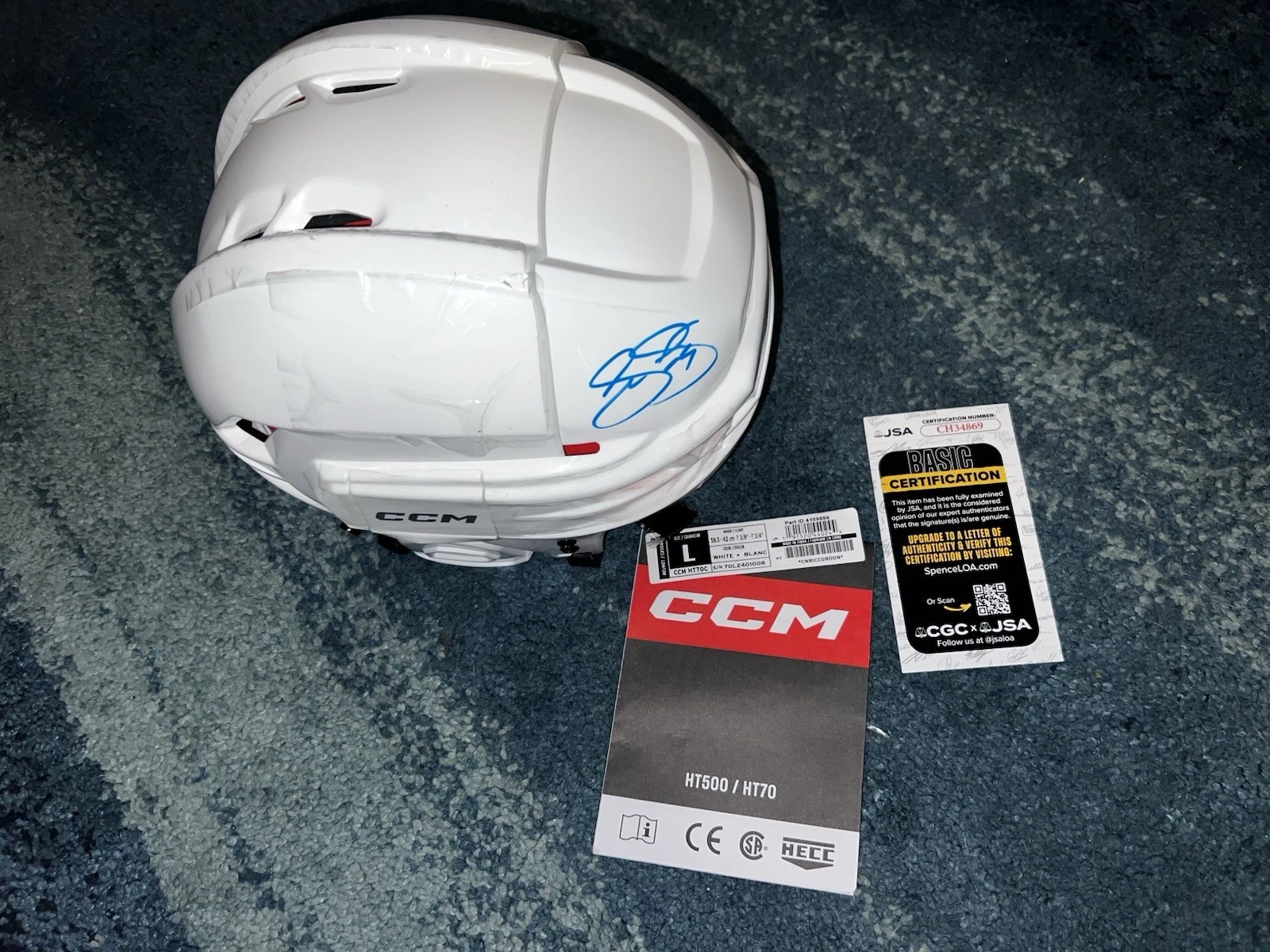 Joe Sakic Signed Full Size CCM Helmet Colorado Avalanche Superstar JSA Auth