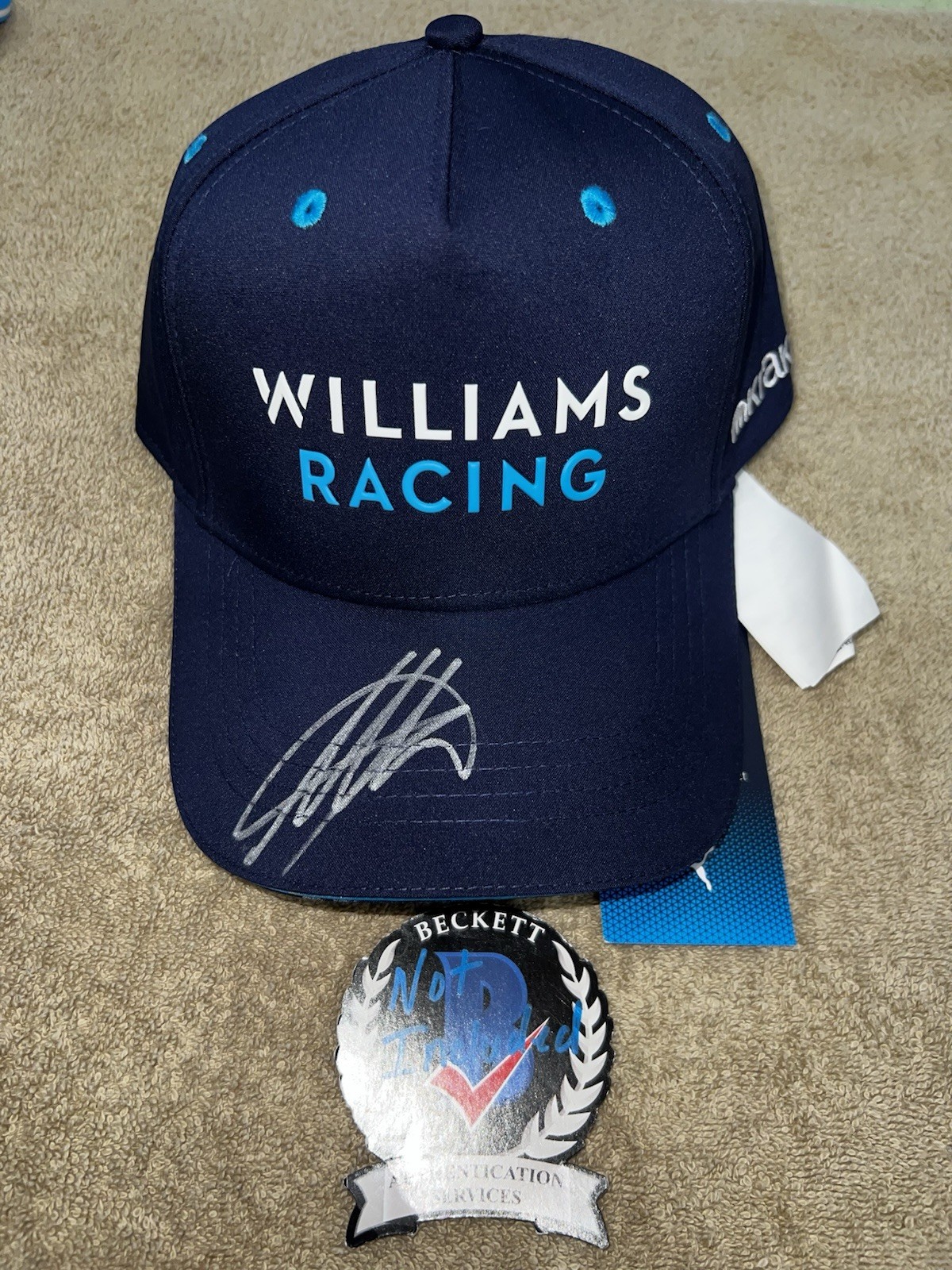 Alex Albon Signed Williams Racing Hat #23 F1 Superstar Beckett #4