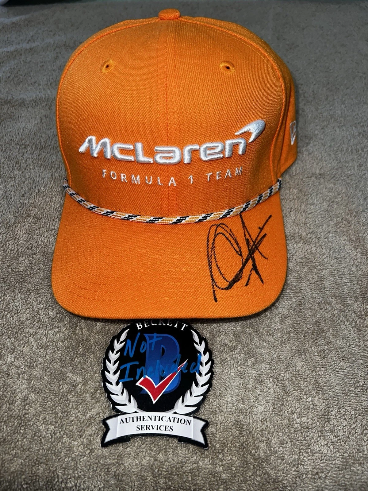 Mika Hakkinen Signed Official McLaren Hat F1 2x World Champ Legend Beckett