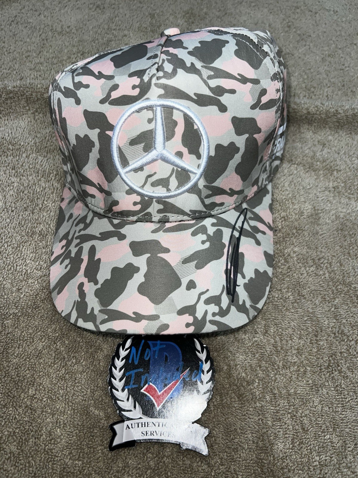 George Russell Signed Mercedes Racing Hat F1 Superstar #63 Beckett #2