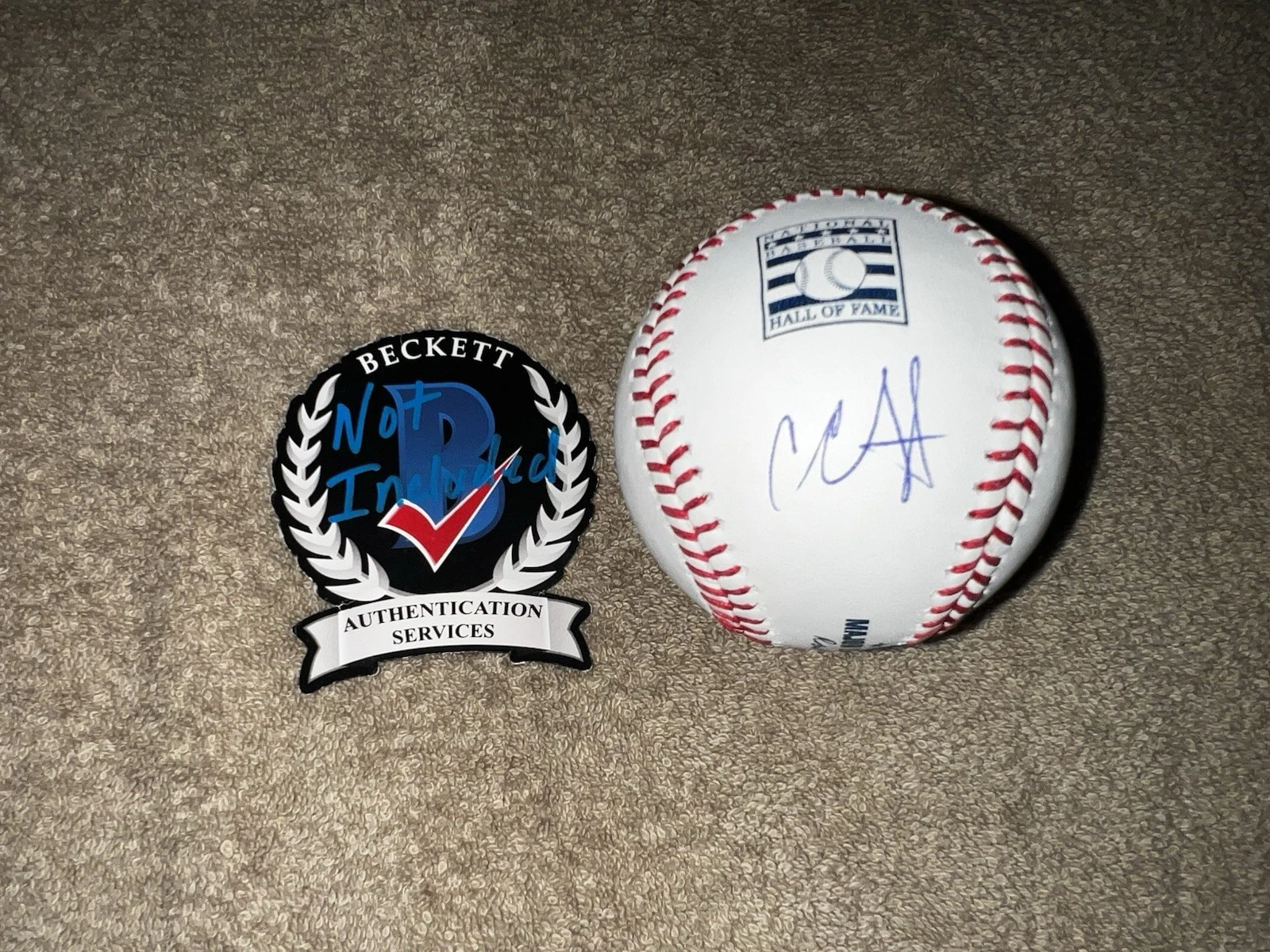 CC Sabathia Signed Official Hall Of Fame Baseball New York Yankees Beckett