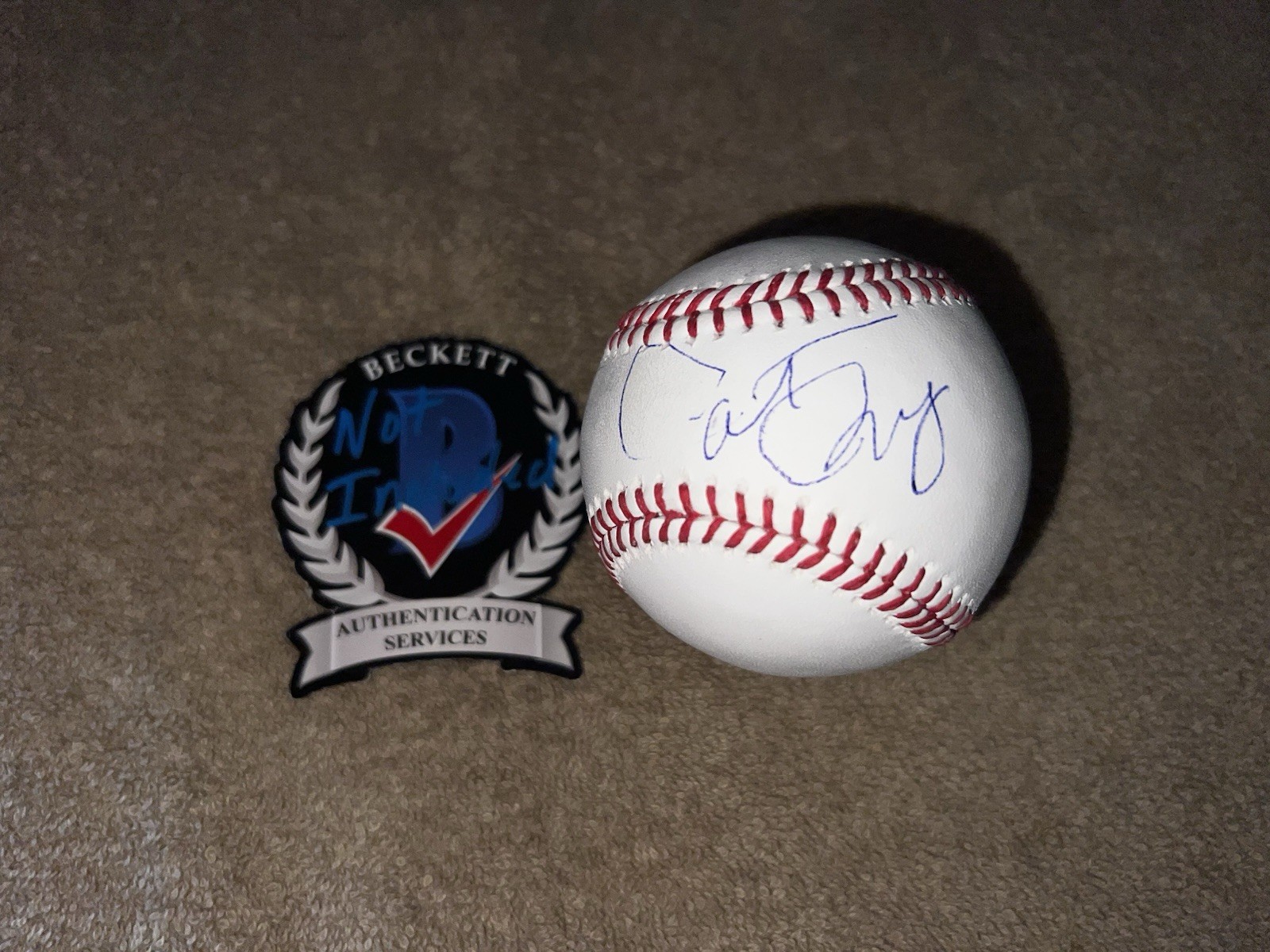 Pat Riley Signed Official Major League Baseball Miami Heat Lakers Legend Beckett