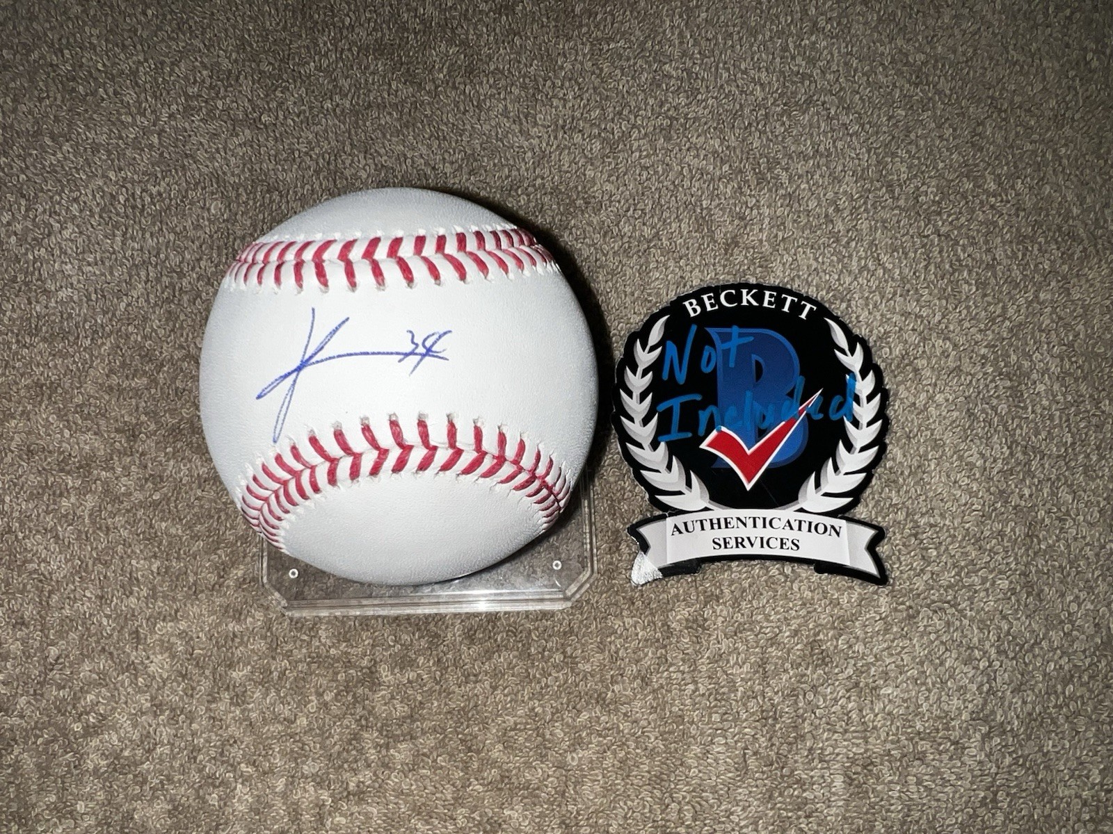 Kodai Senga Signed Official Major League Baseball New York Mets Star Beckett