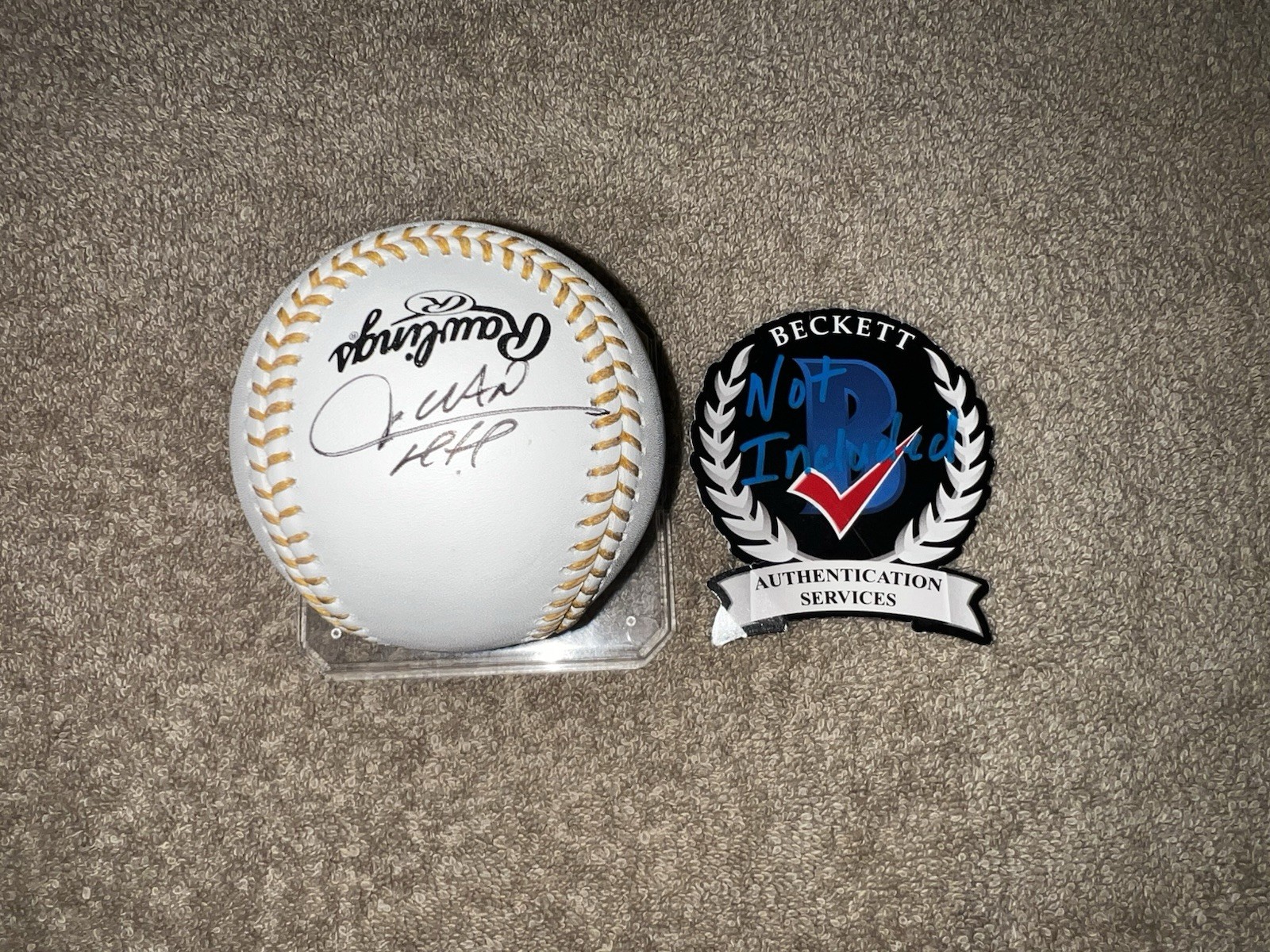 Juan Soto Signed Official Gold Glove Baseball New York Mets Beckett