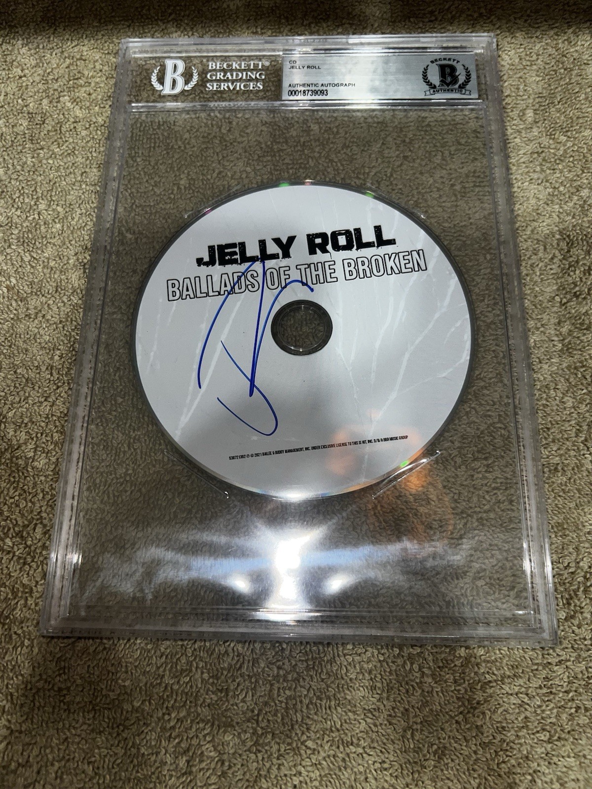 Jelly Roll Signed Ballads Of The Broken CD Country Music Star Beckett