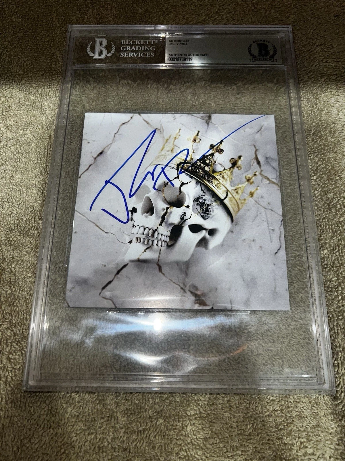 Jelly Roll Signed Beautifully Broken CD Booklet Country Music Star Beckett