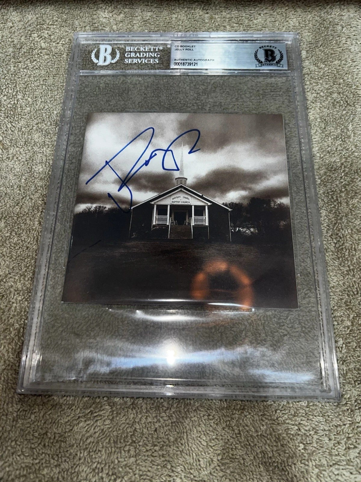 Jelly Roll Signed Whitsitt Chapel CD Booklet Country Music Star Beckett