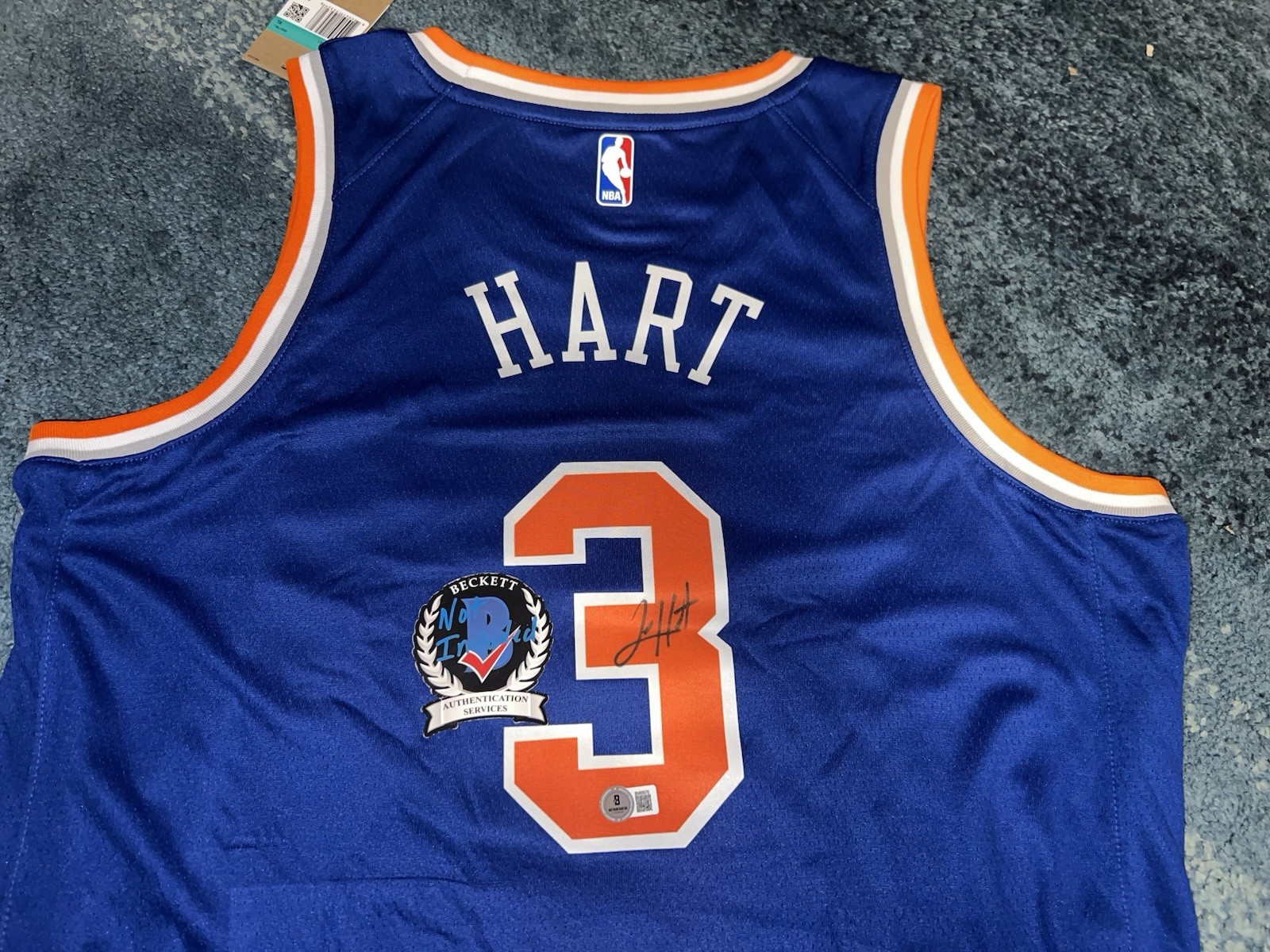 Josh Hart Signed New York Knicks Jersey Legend Superstar Beckett
