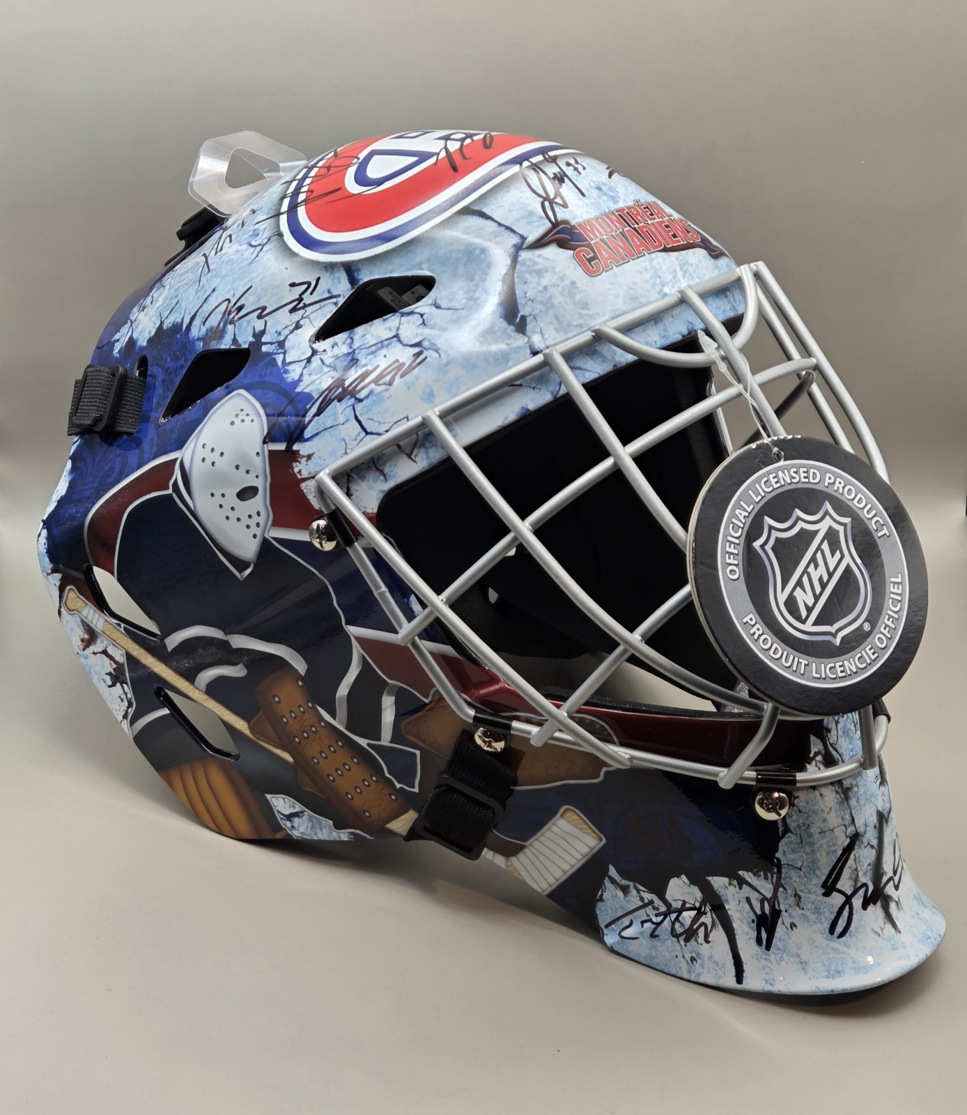 MONTREAL CANADIENS signed autographed 2025-26 HELMET/MASK BECKETT LOA (BAS)