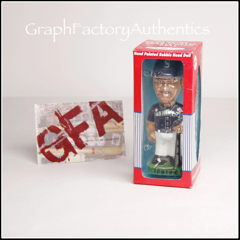 Ichiro Suzuki *Seattle Mariners* Hand Painted Bobblehead Doll NEW in Box COA