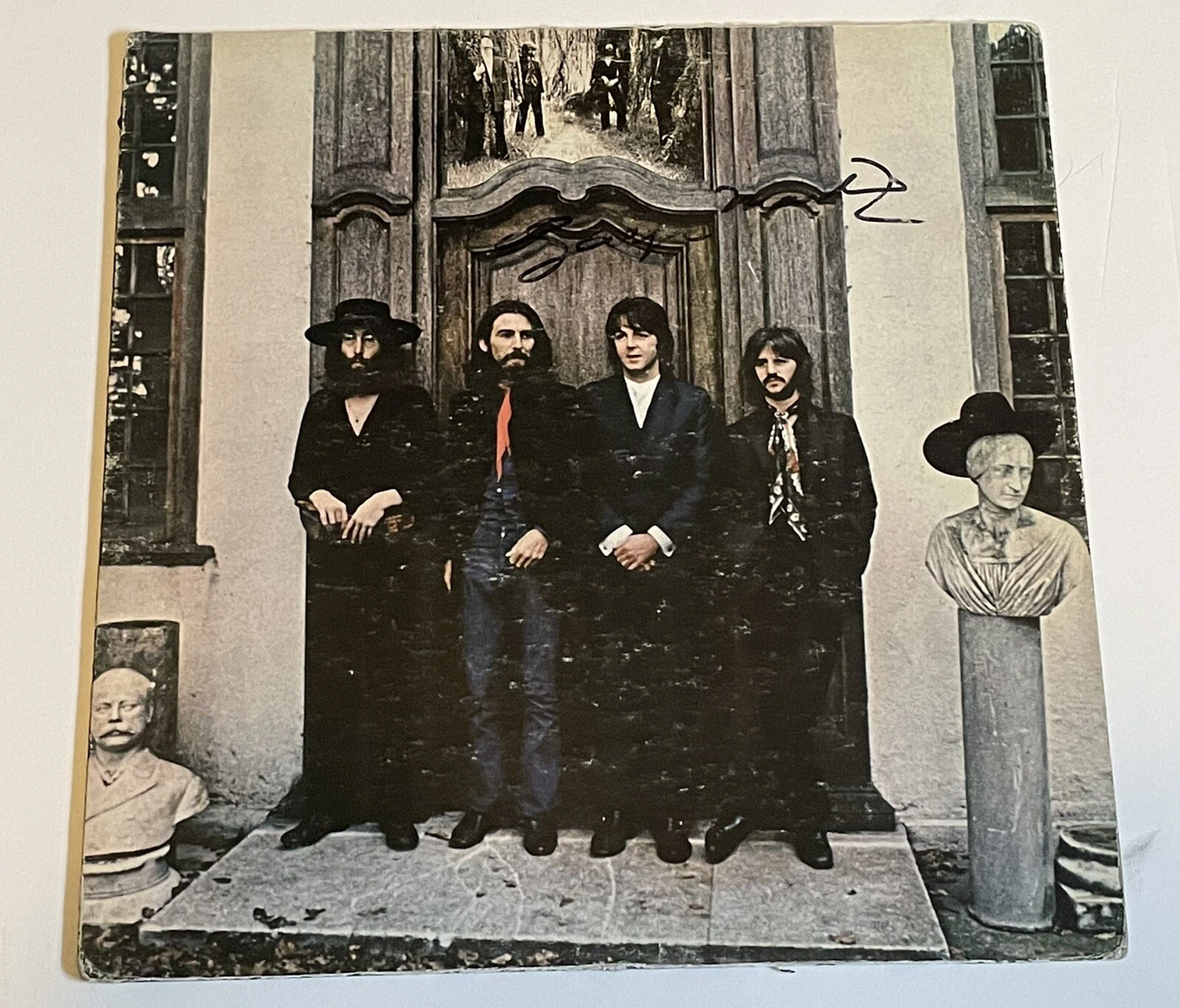 George Martin Beatles Hey Jude Signed Auto LP Vinyl Record John Brennan VIP COA