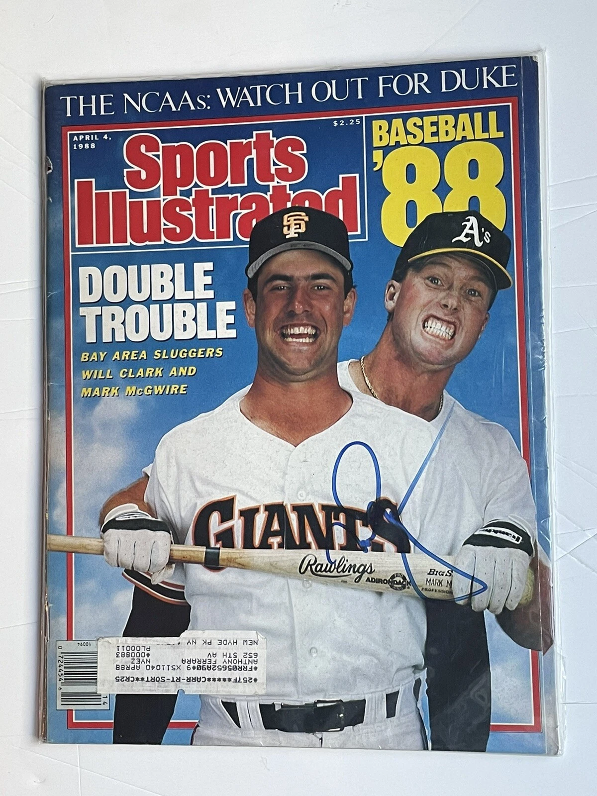 Mark McGwire SIGNED Autograph Oakland A’s Sports Illustrated 1988 - K9 COA