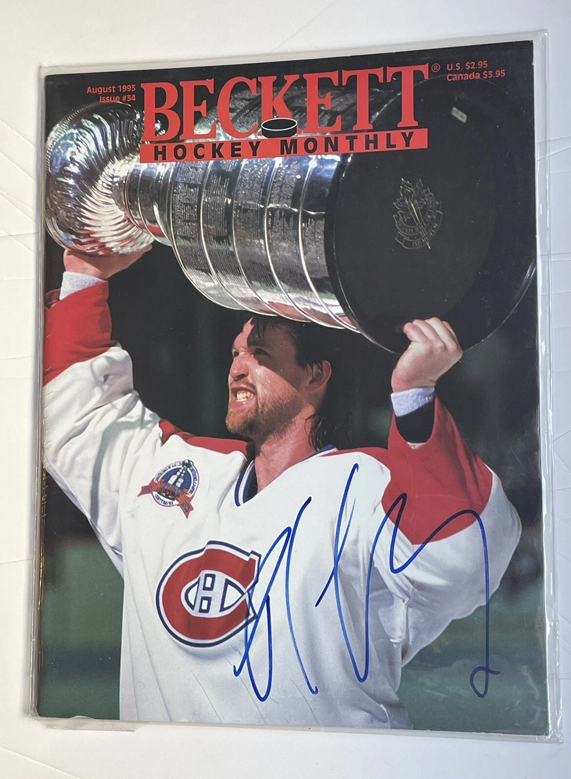 Patrick Roy SIGNED Beckett Magazine Montreal Canadians Hall of Fame HOF - K9 COA