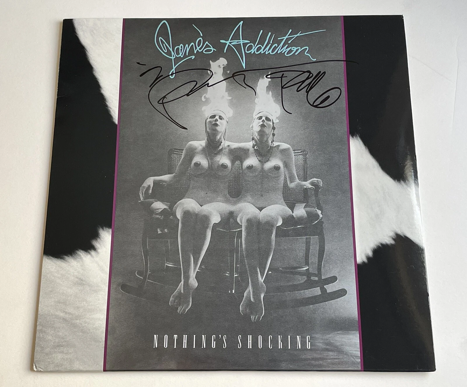 Perry Farrell Jane's Addiction Signed Nothing's Shocking Record Vinyl w/ PROOF