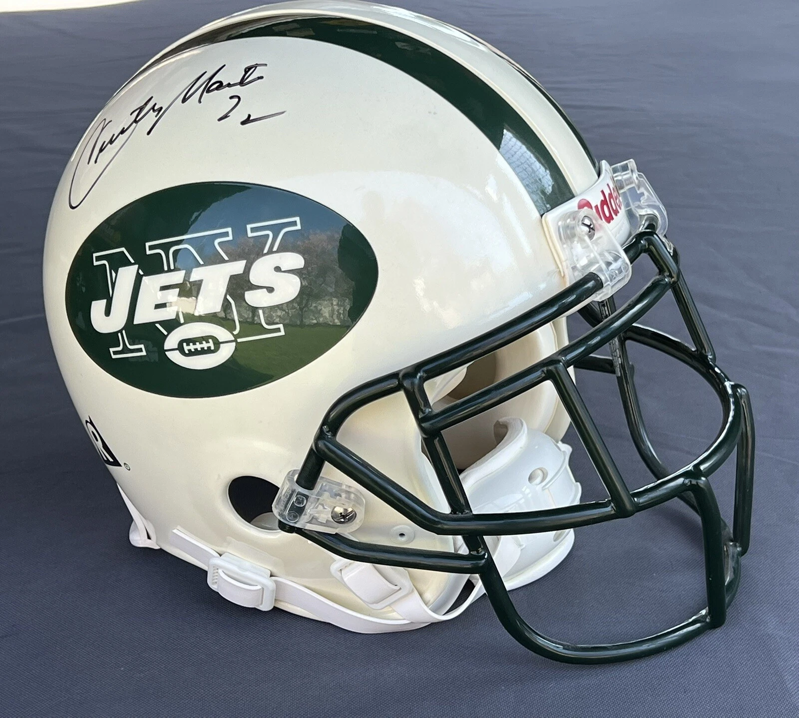 Curtis Martin SIGNED Autographed CUSTOM FULL SIZE Helmet Hall of Fame JETS Proof